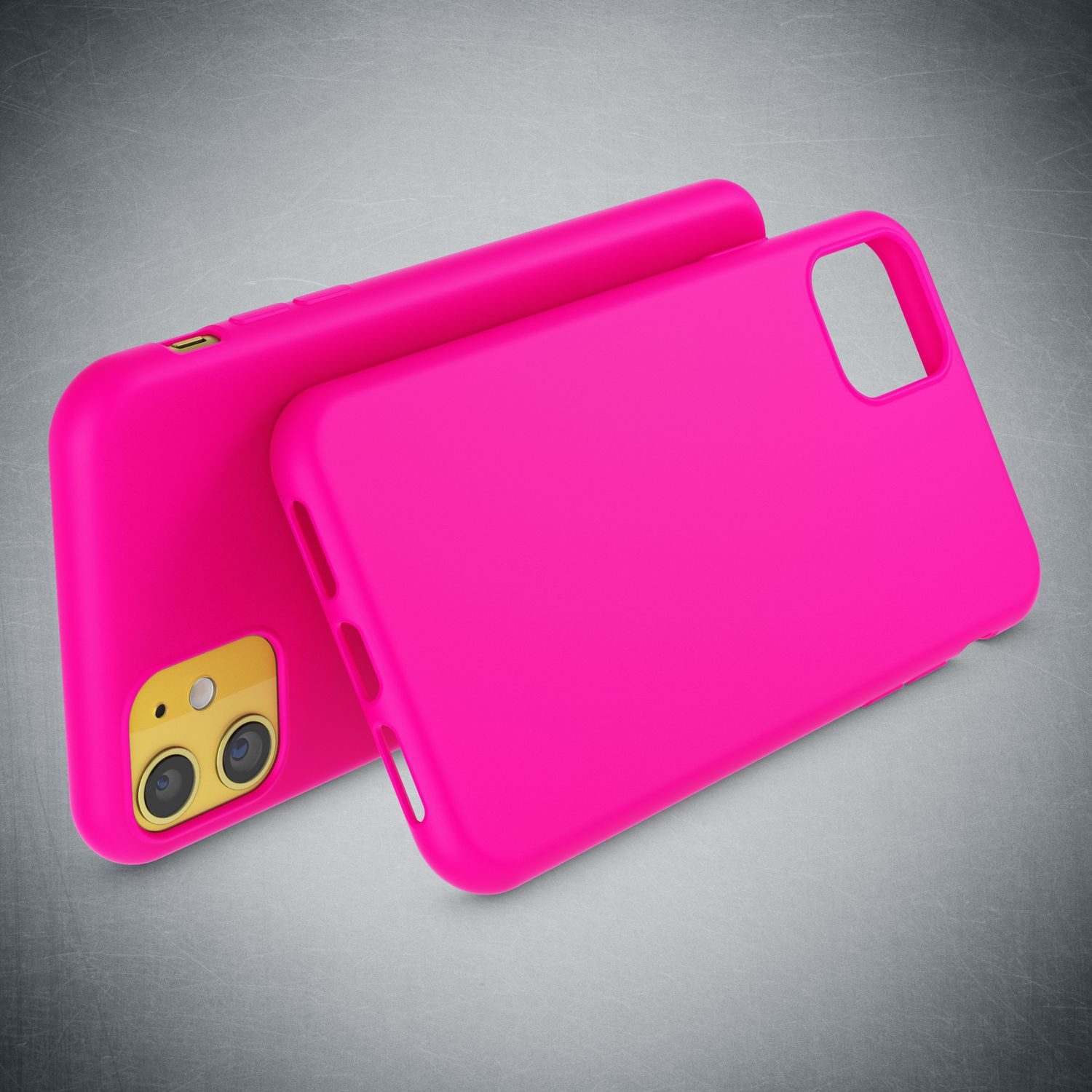 Nalia Smartphone-Hülle Apple iPhone 11 15,5 cm (6,1 Zoll), Neon Silikon Hülle / Bunt Leuchtend / Rutschfest / Flexibel / Weich