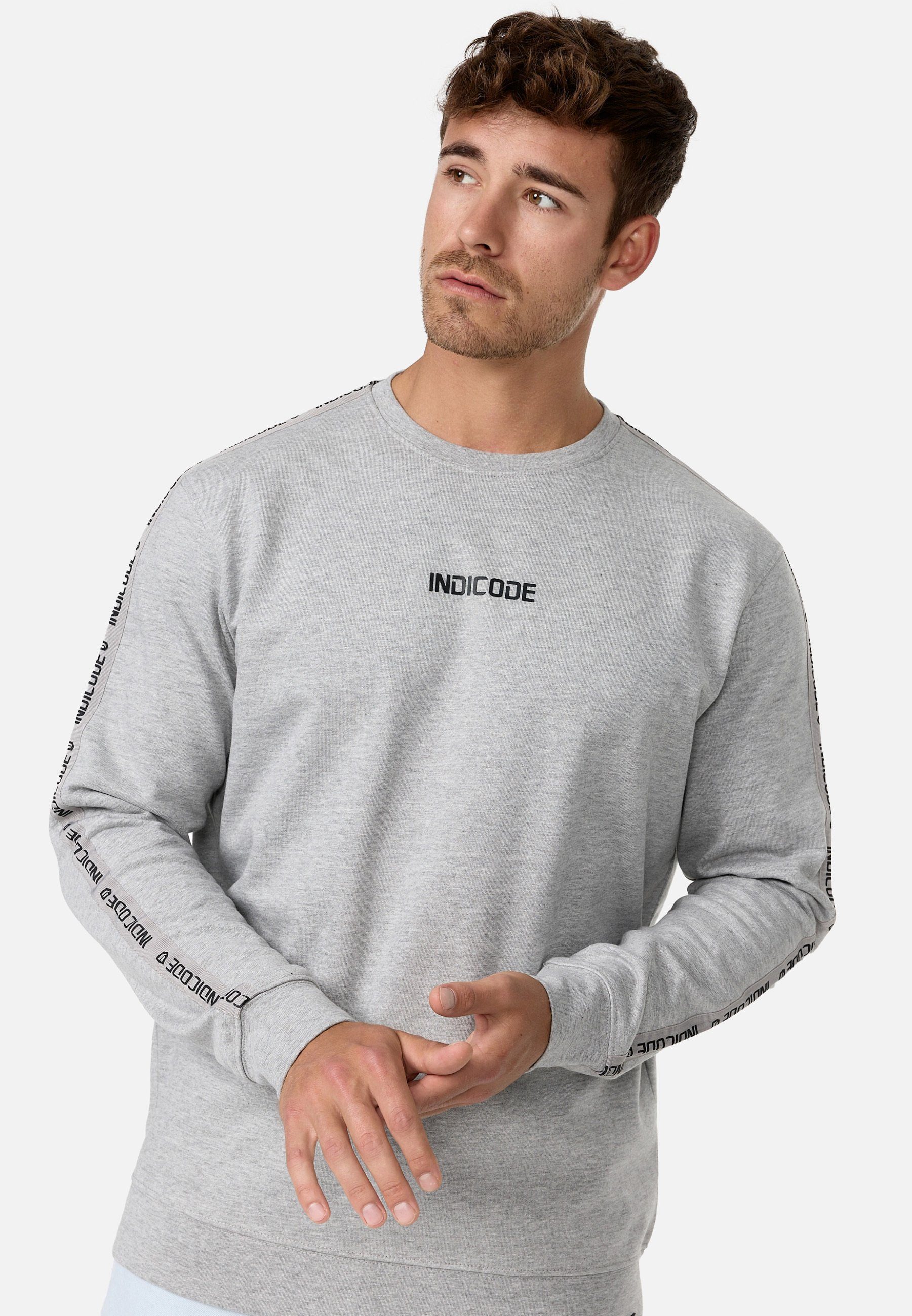 Indicode Sweatshirt INKorbin Lt Grey Mix