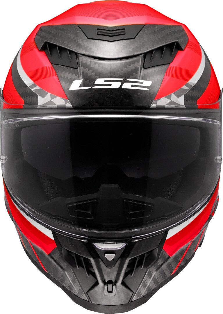 LS2 Kinder Motorradhelm Funny SLUCH - Spielerischer Integralhelm In Gloss Red White