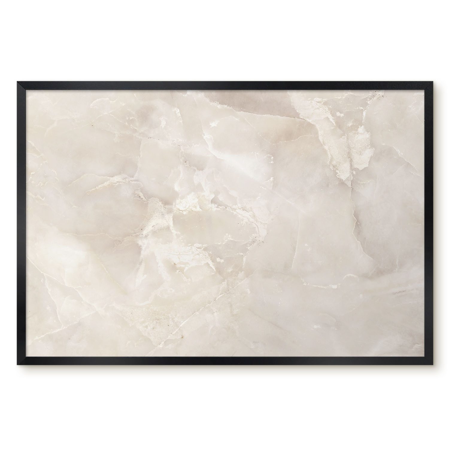 Tulup Magnettafel Stilvolle Magnettafel mit Rahmen als dekoratives Wohnaccessoire, Beige Marmor, Beige
