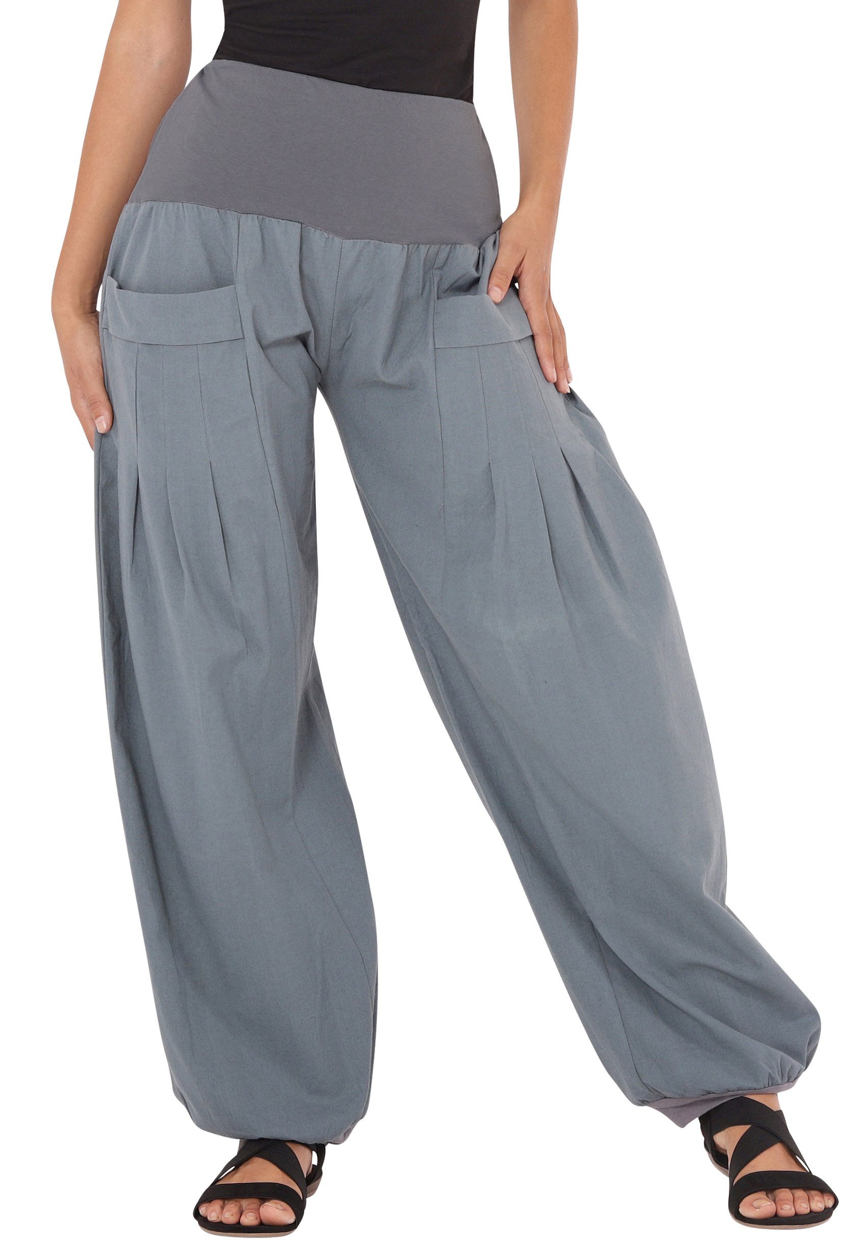 Pumphose Pocket-Pumphose mit Taschen, Unisex, Modell Nr. P31 Grau