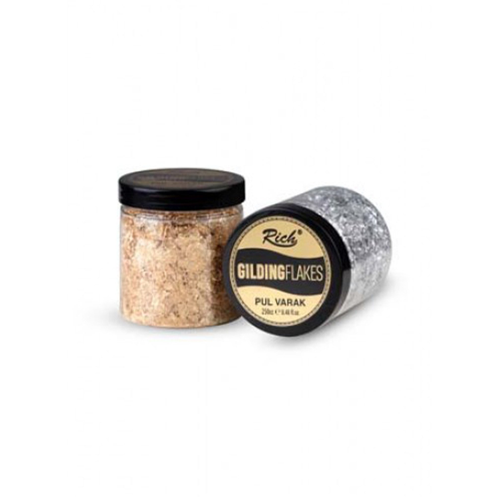 RICH Bastelfarbe Rich Gilding Flakes Metallic Deko-Flocken - 250 ml