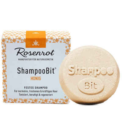 Rosenrot Festes Haarshampoo Festes Shampoo Honig, 60 g