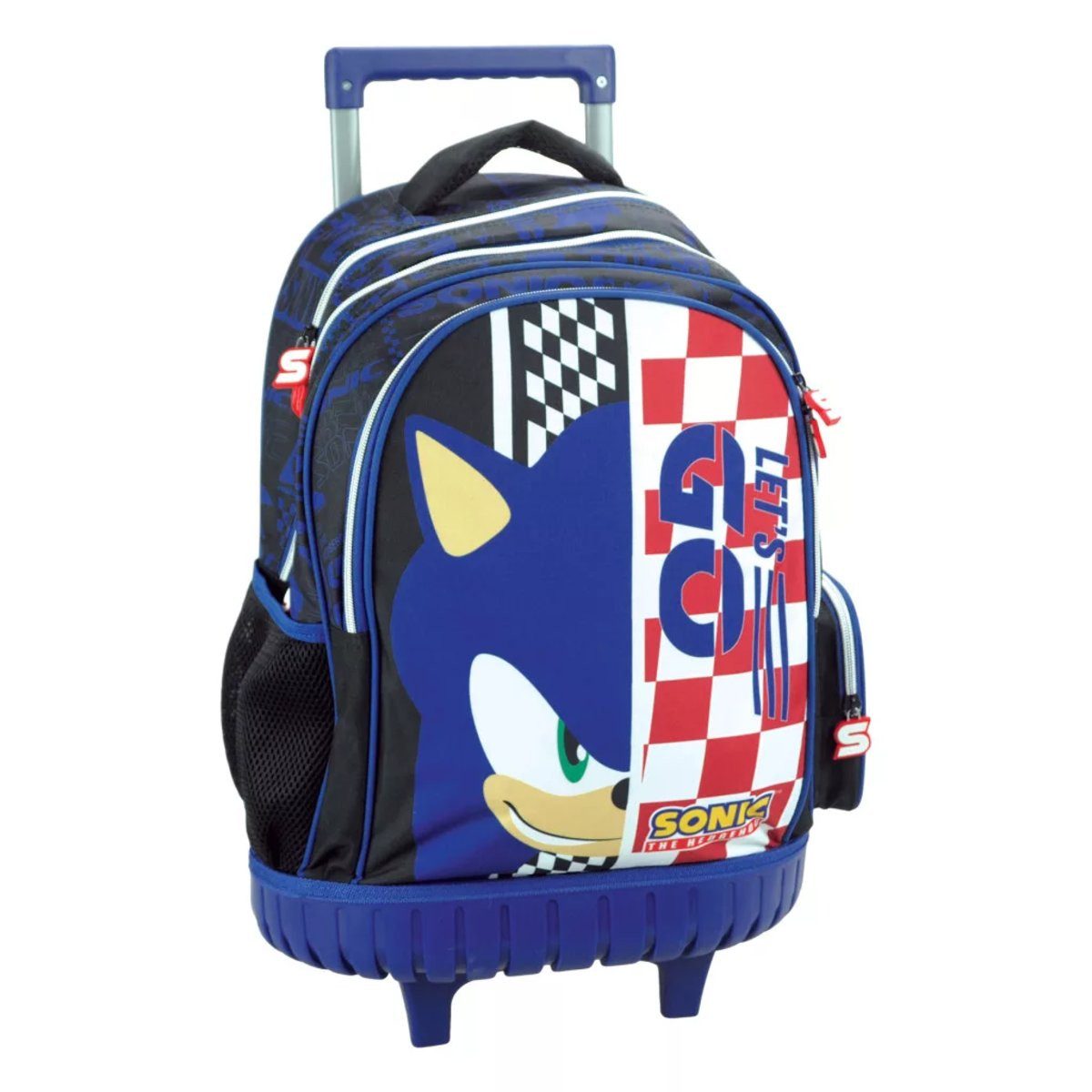 Sonic Kinderrucksack Sonic the Hedgehog Champion Racer Premium Roll-Schultasche, Tasche 42 (1-tlg)