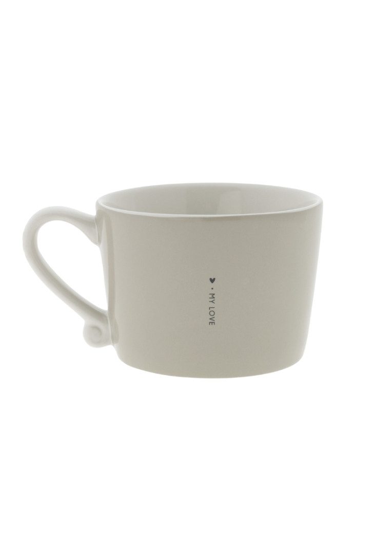 Bastion Collections Geschirr-Set Tasse small - OH YES - titan