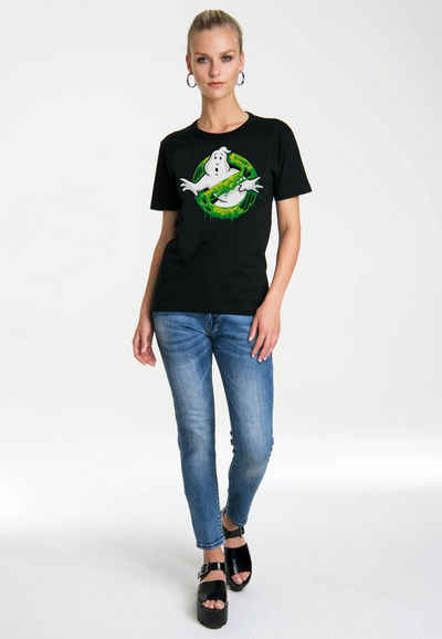 LOGOSHIRT T-Shirt Ghostbusters Slime Logo mit coolem Print