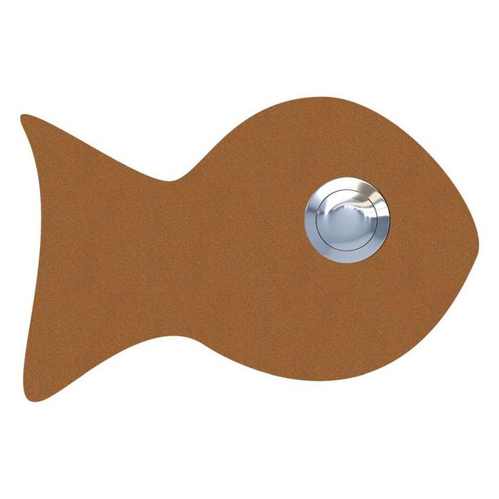 Bravios Briefkasten Klingeltaster Fisch Rost