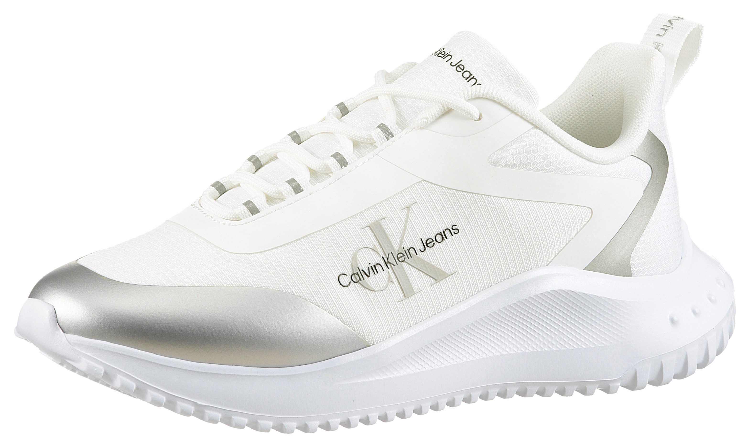 Calvin Klein Jeans EVA RUNNER LOW LACE MIX ML WN Sneaker, Freizeitschuh, Halbschuh, Schnürschuh mit leichter Laufsohle