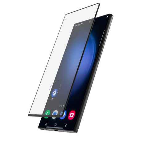 Hama 3D Full Screen Schutzglas für Samsung Galaxy S23 Ultra schwarz, robust für Samsung Galaxy S23 Ultra, Displayschutzglas