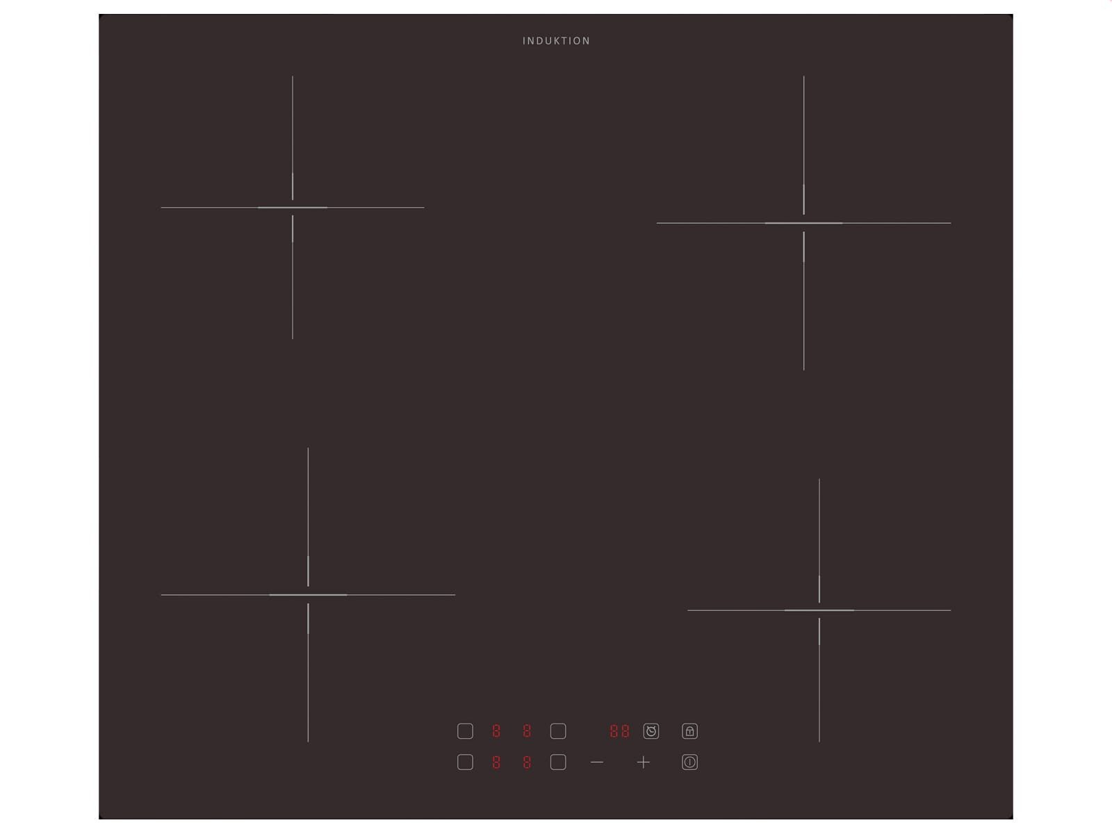 Oranier Induktions-Kochfeld KFI925, autark, Timer, TouchControl-Bedienung