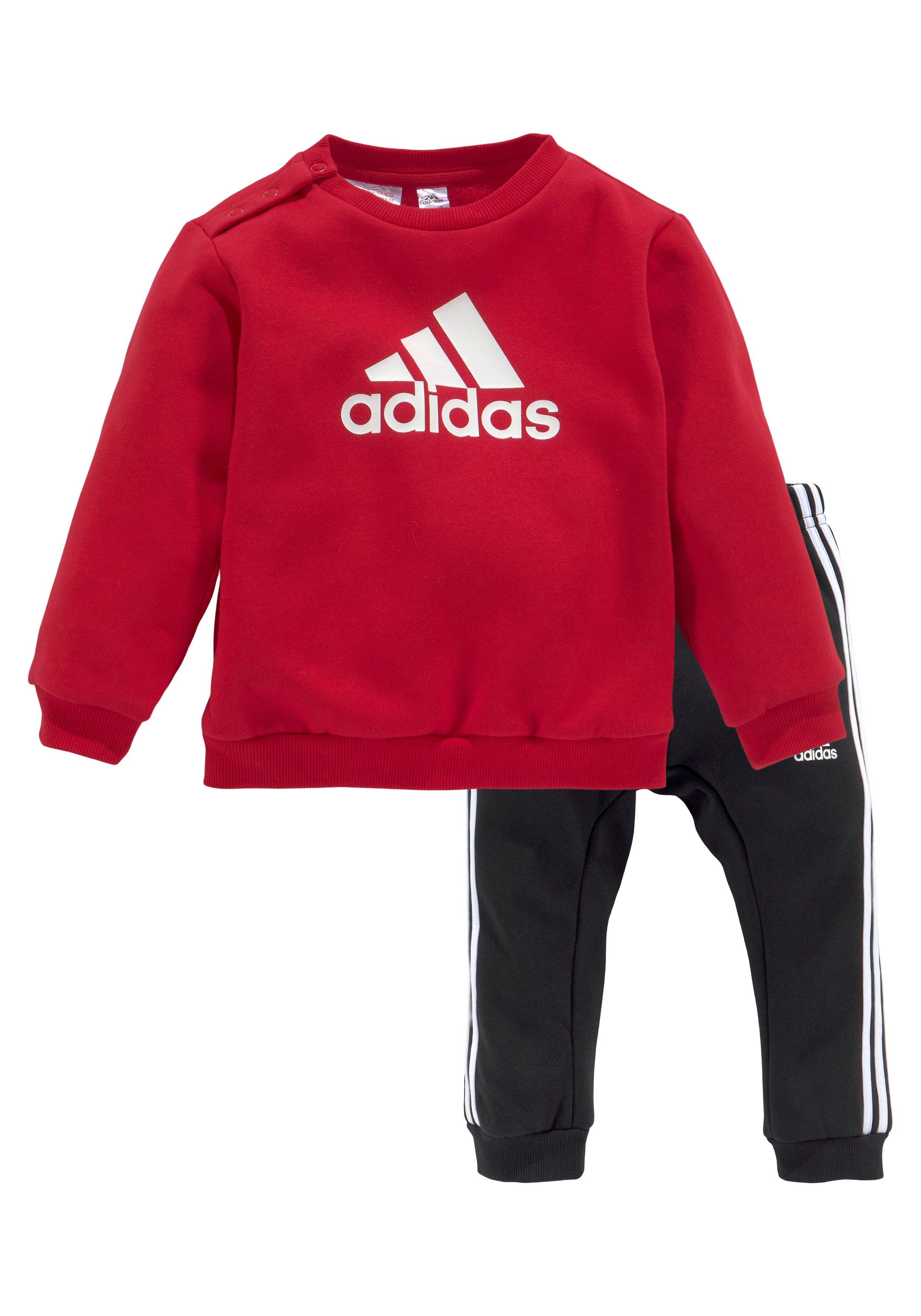 adidas Sportswear (Set, BOS White / Trainingsanzug 2-tlg) Scarlet JOG LOGO I Better