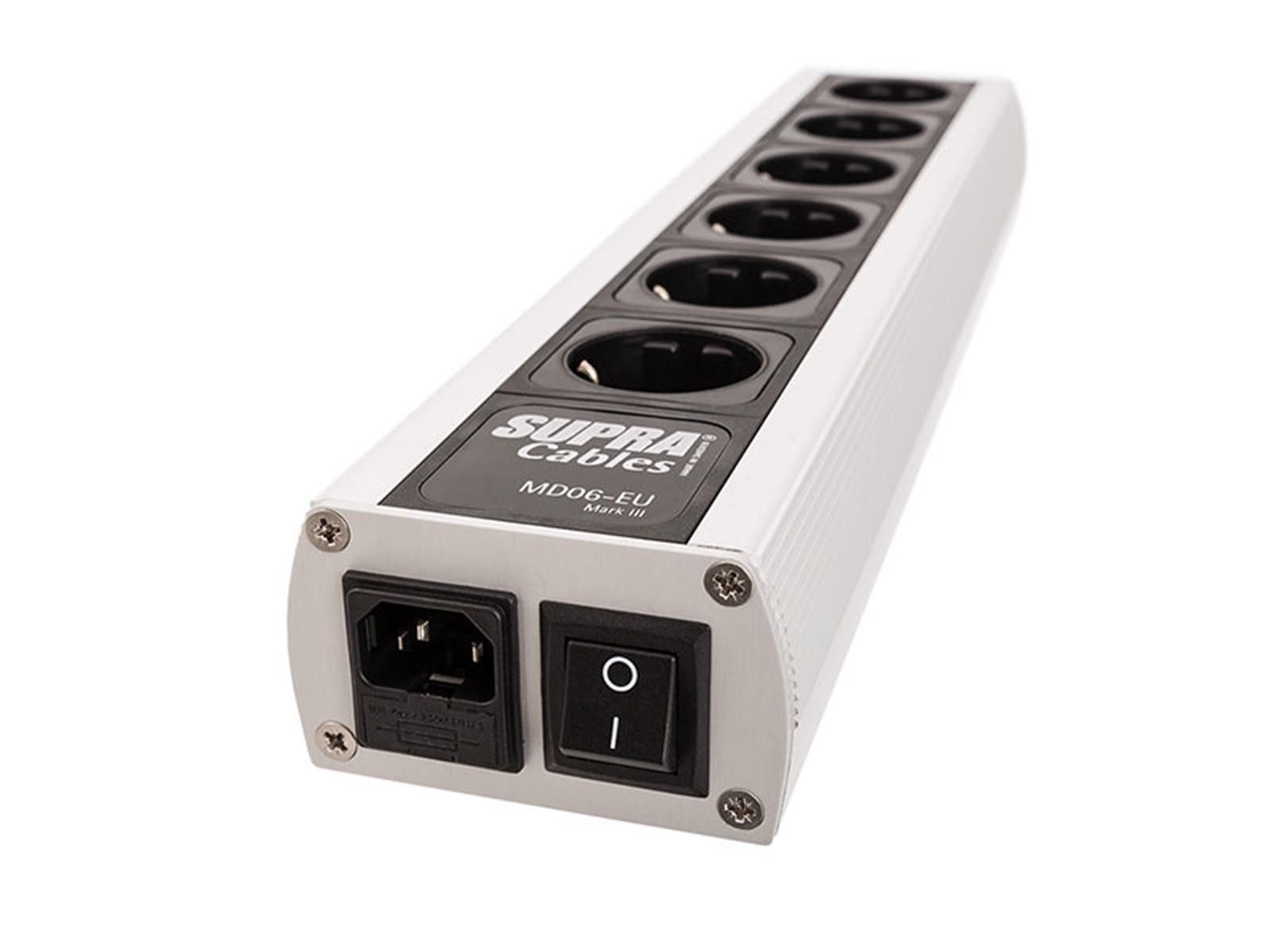 Supra Cables Supra Cables Netzleiste MD-06 EU SP+Switch Steckdosenleiste