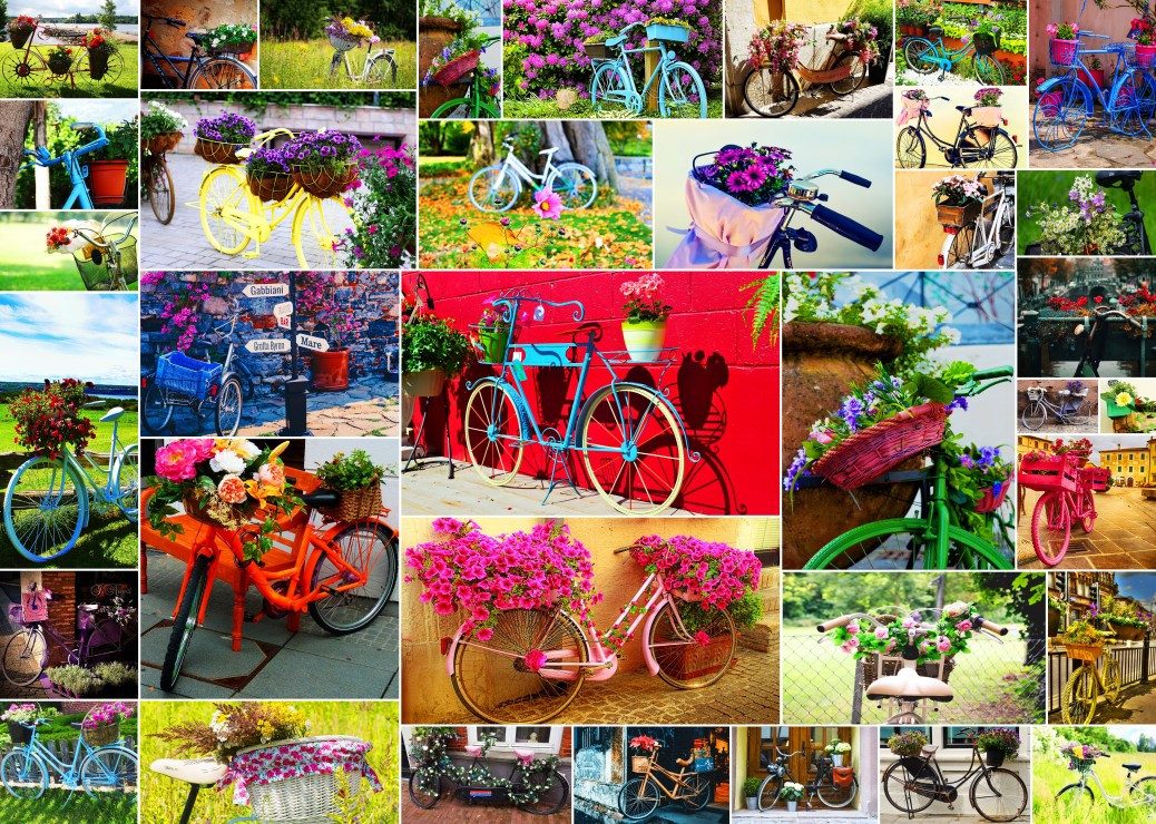 Puzzle Collage - Fahrräder