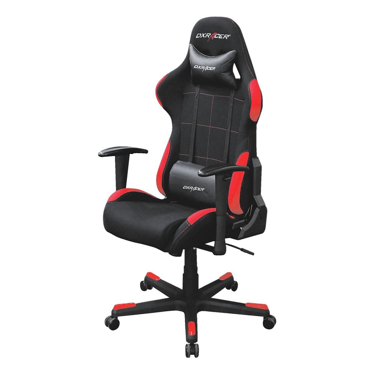 DXRacer Gaming-Stuhl Formula F01, mit verstellbaren Armlehnen und Kopfstütze