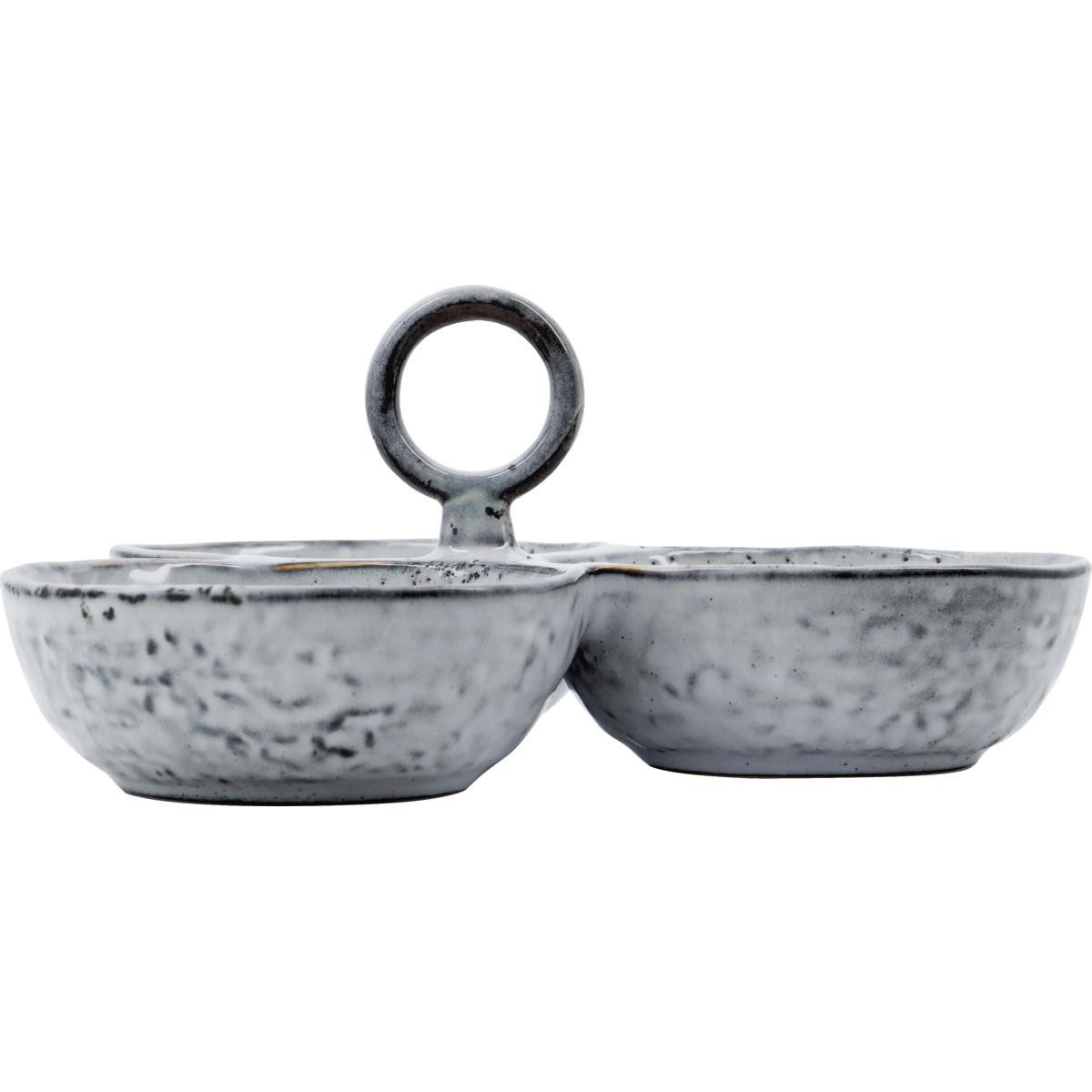 House Doctor Dekoschale House Doctor Servierschalen RUSTIC dunkelgrau, Ø20x9cm