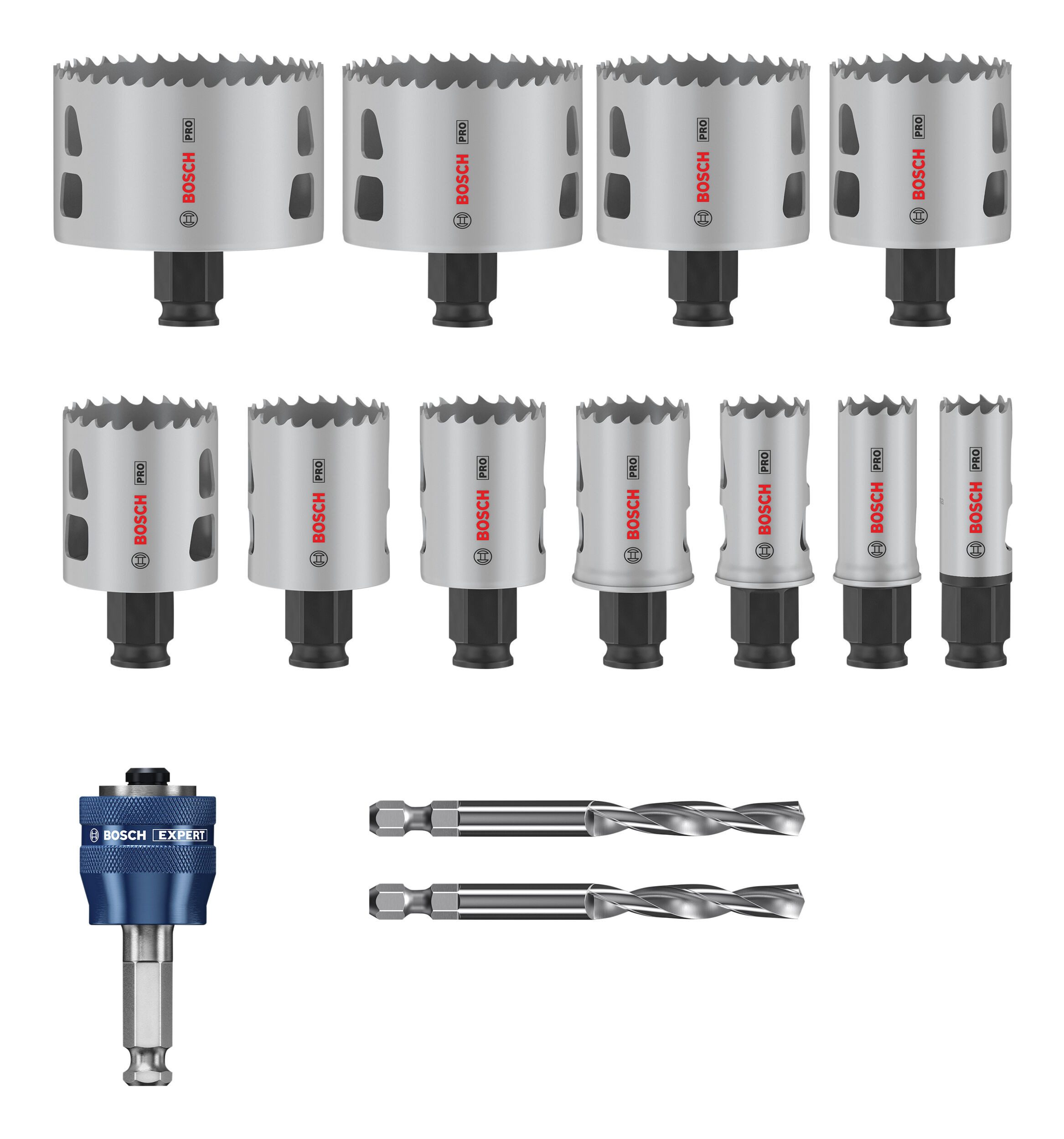 BOSCH Lochsäge Pro Multi Material, 14 Teile, Power Change Plus Set, 20 - 76 günstig online kaufen