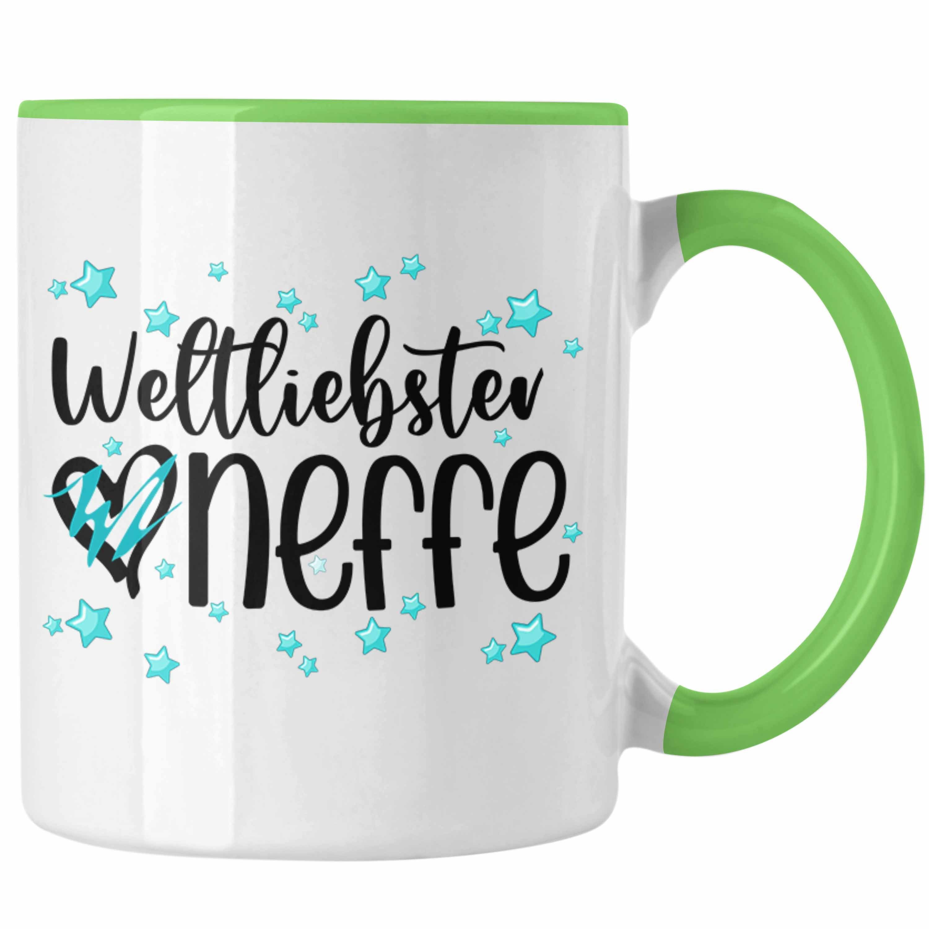 Tasse Trendation Geschenkidee Onkel Kaffeetasse Tasse Grün Neffe Geschenk - Weltliebster von Trendation Tante Neffe