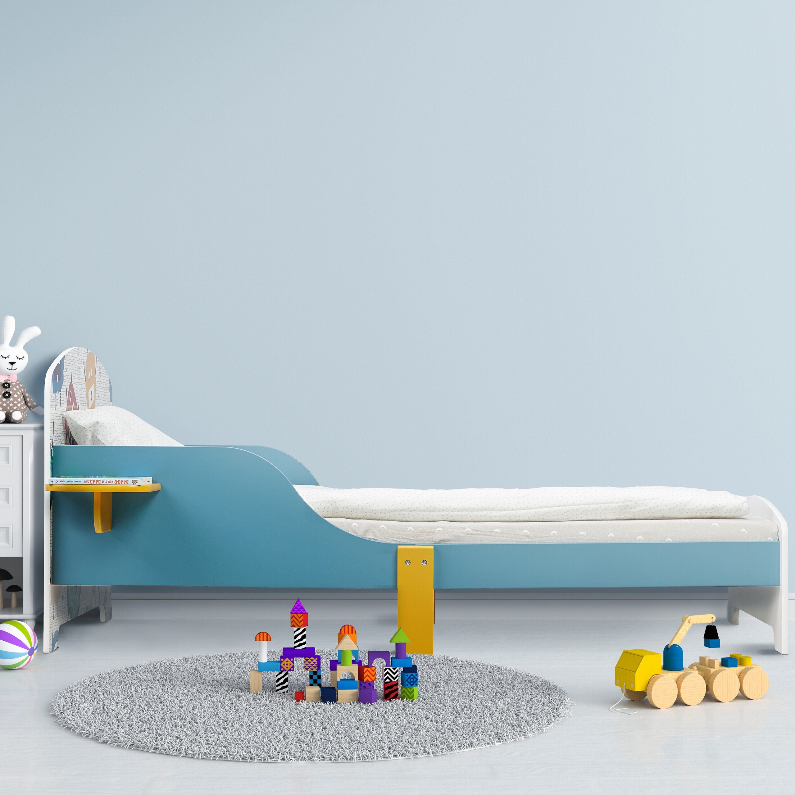 relaxdays Kinderbett kleine Monster mit Ablage günstig online kaufen