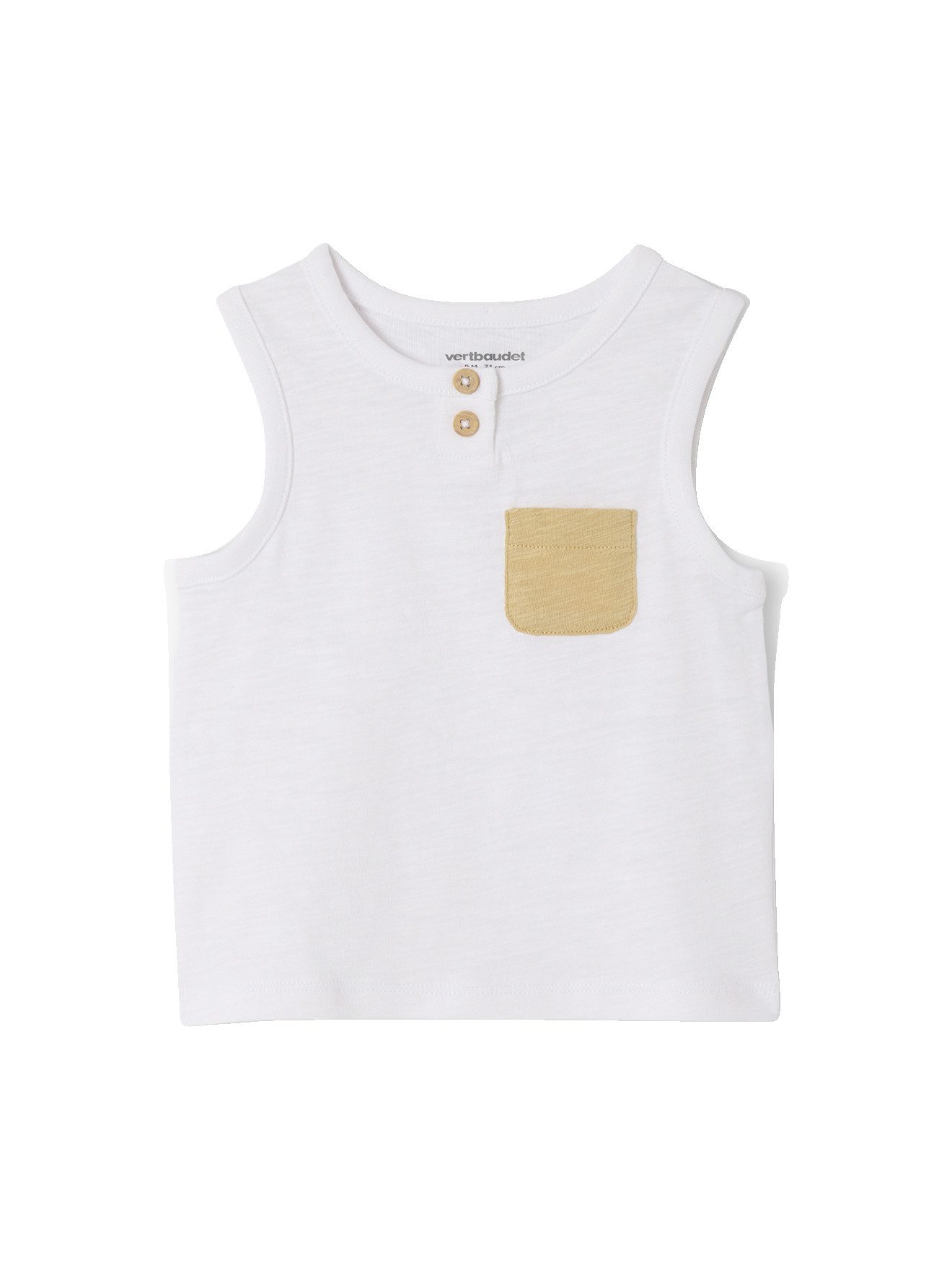Trägertop Baby Top mit Tasche in Kontrastoptik