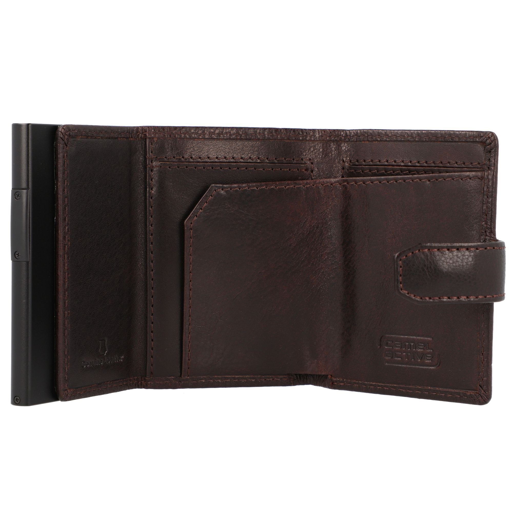 brown active camel Etui Trapani, dark Leder