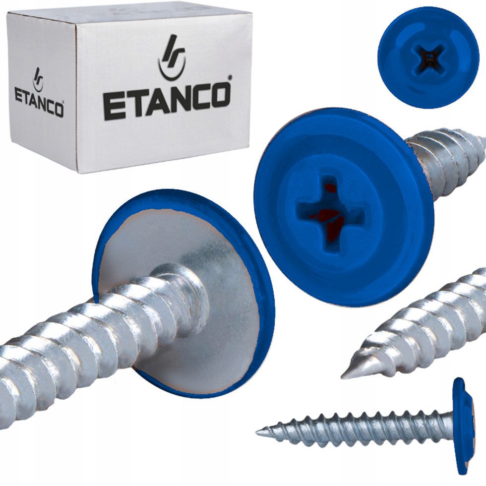 Etanco GmbH Blechschraube GM-S Flachkopf in verschiedenen RAL-Farben 4,2 x 14 mm 250 Stück
