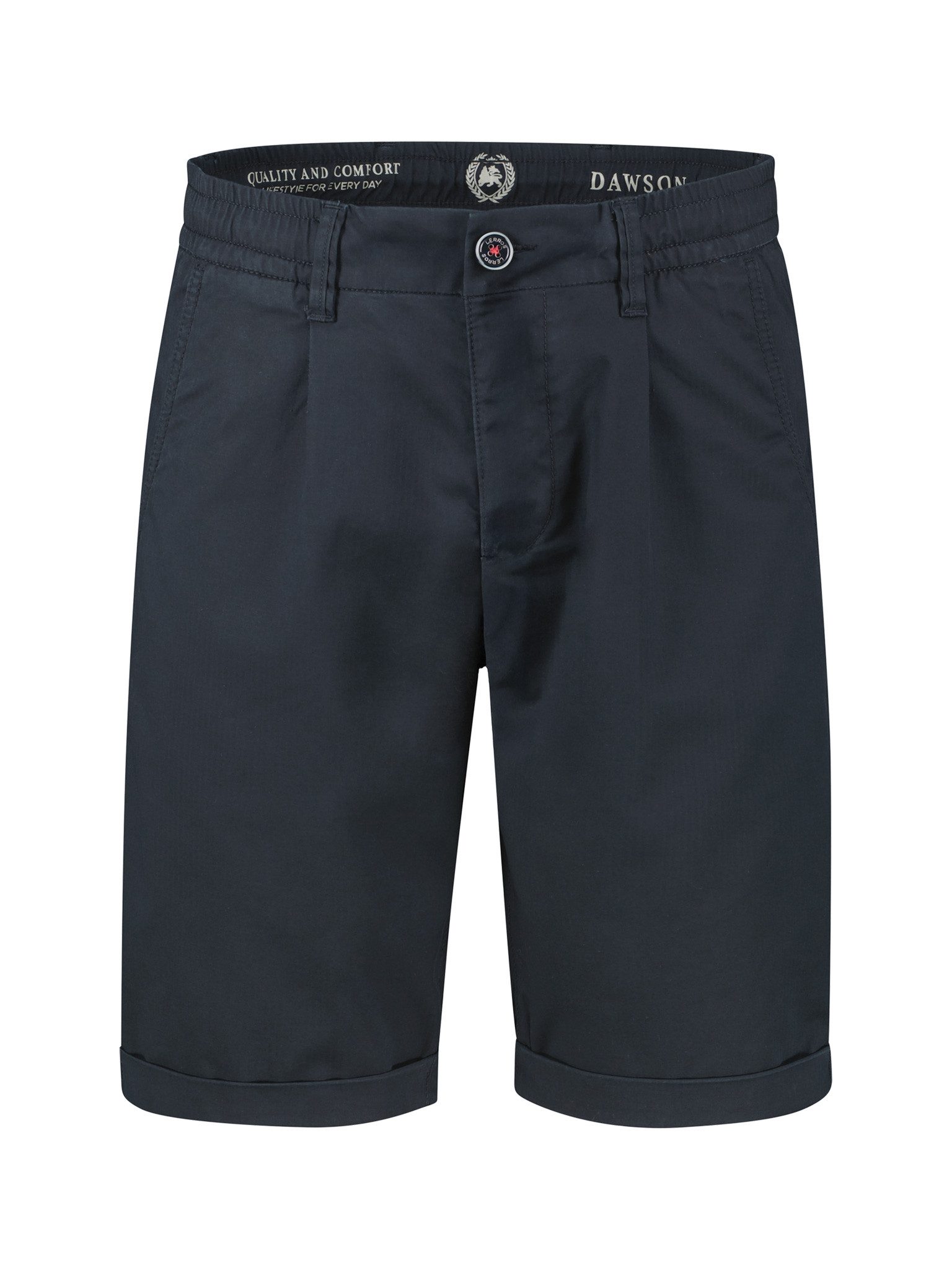 LERROS Chinoshorts mit Bindeband und Aufschlag am Bein