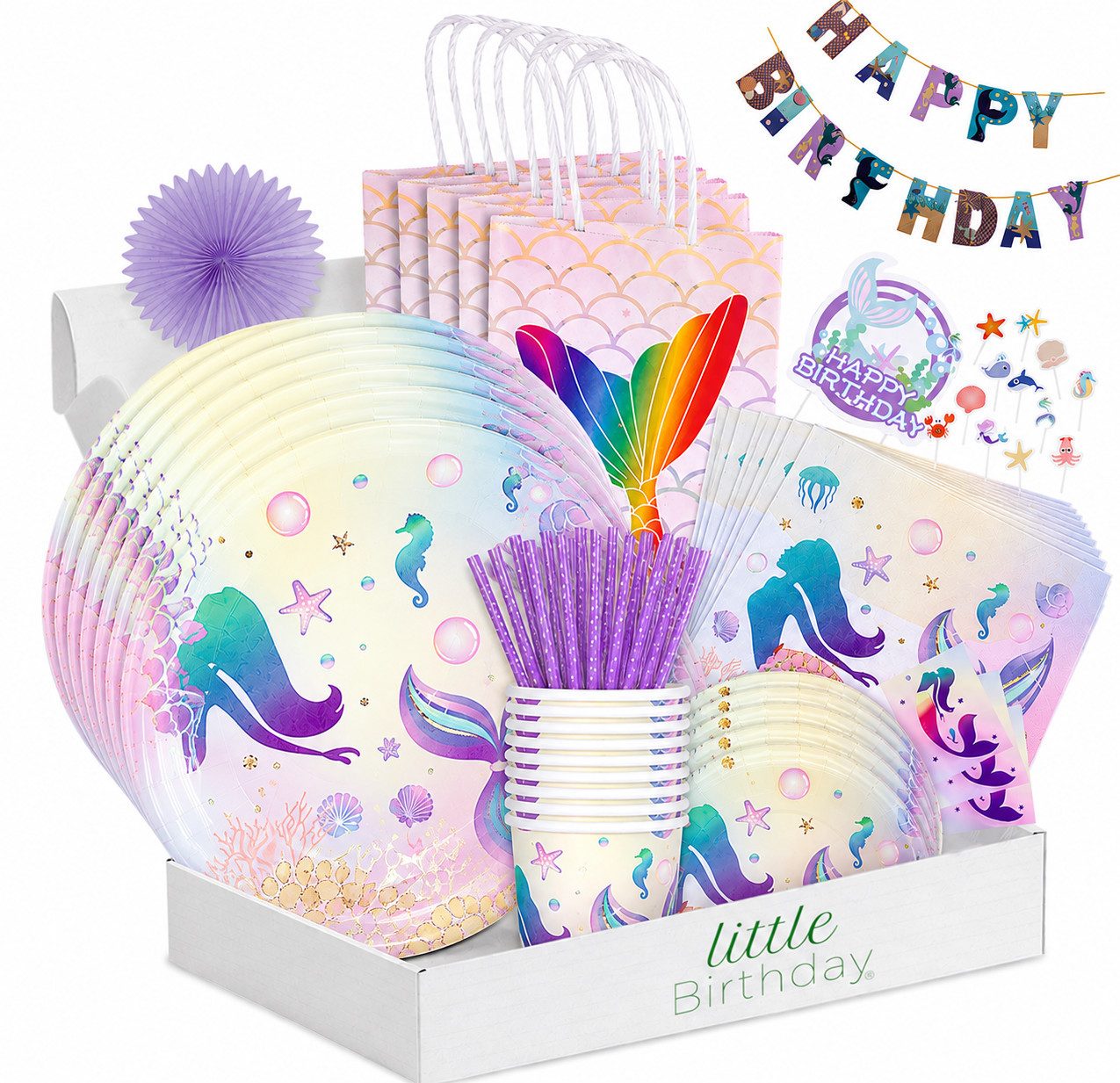 little Birthday Papierdekoration Party Set für Geburtstag oder Party