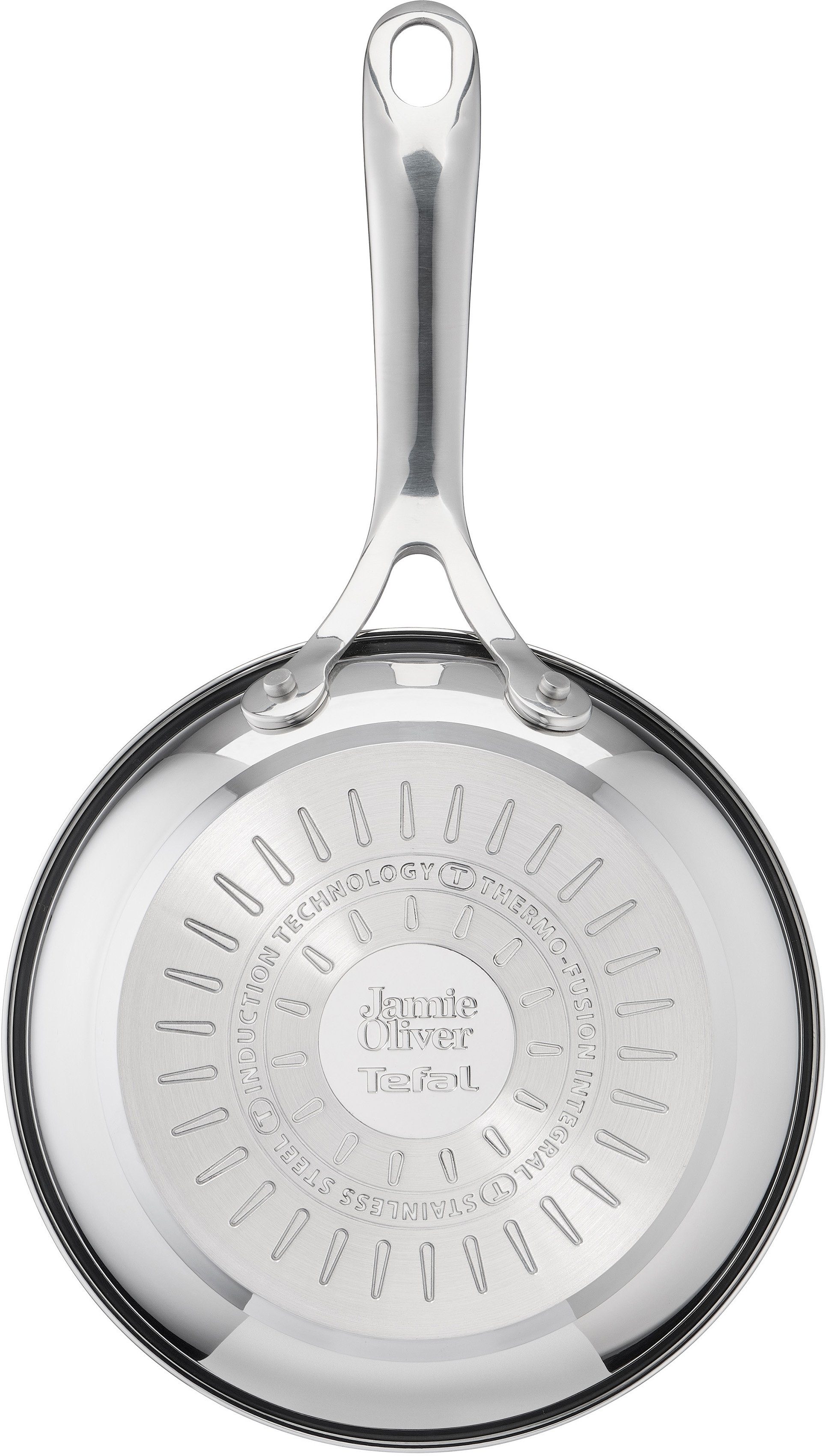 Tefal Bratpfanne Jamie Oliver Cook Smart, Pfanne Induktion mit Antihaftversiegelung, Edelstahl, Thermo-Signal bei idealer Bratttemperatur, für alle Herdarten ge – Bild 3 von 5