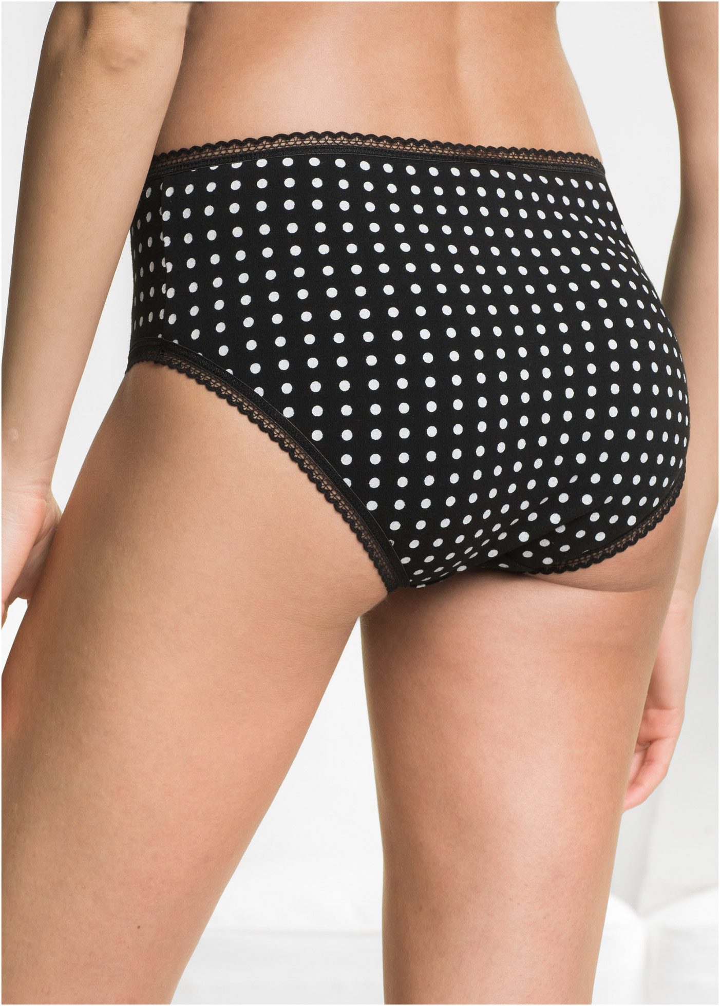 bonprix Maxislip (Packung, 4-St) klassischer Stil, figurnaher Schnitt, mit dekorativer Schleife
