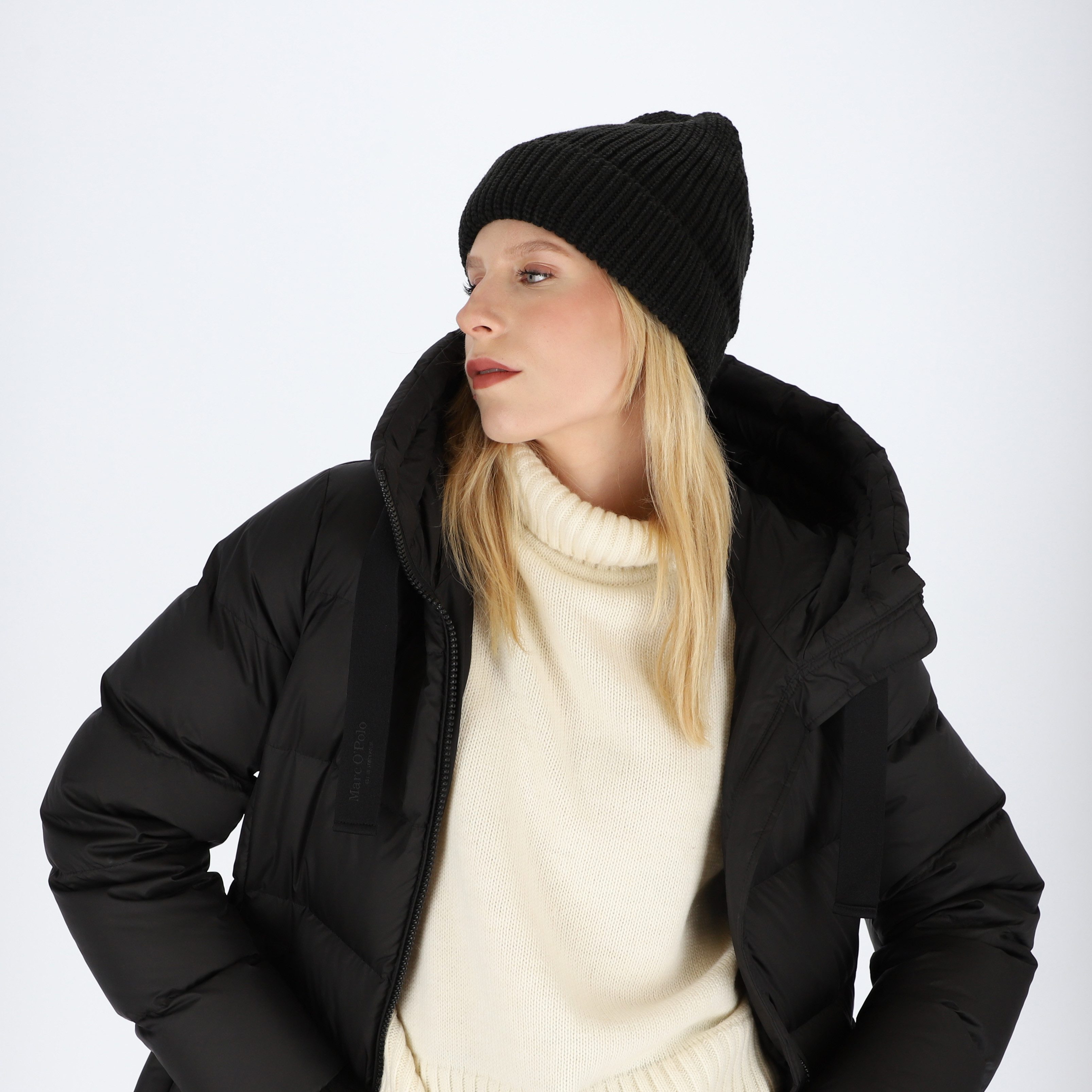 halsüberkopf Accessoires Strickmütze mit Rippe und günstig online kaufen