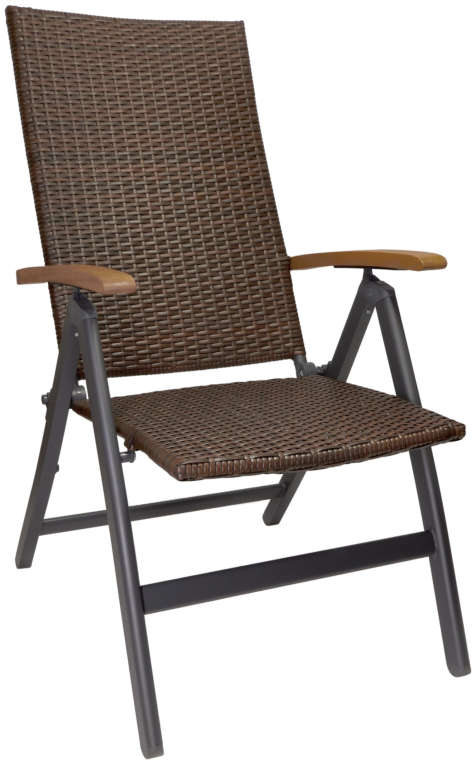 BRUBAKER Gartenstuhl Polyrattan Stuhl "Modena" (Set, günstig online kaufen