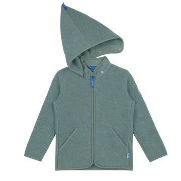 Finkid Wolljacke Finkid Luonto Wool Green Bay Wollfleecejacke - Zip in 140/150