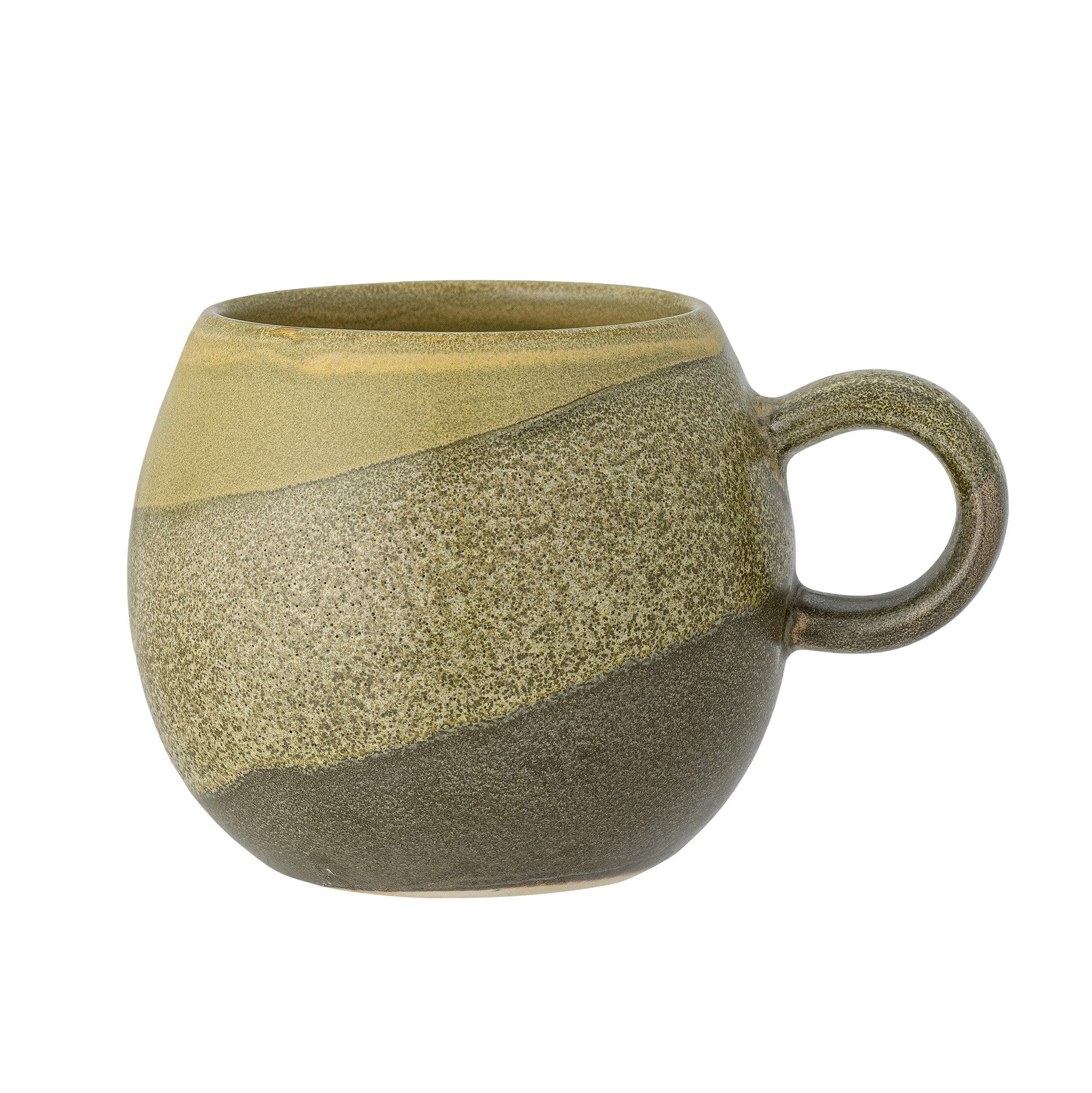 Tasse Bloomingville Paula Tasse, Grün, Steingut, 275 ml