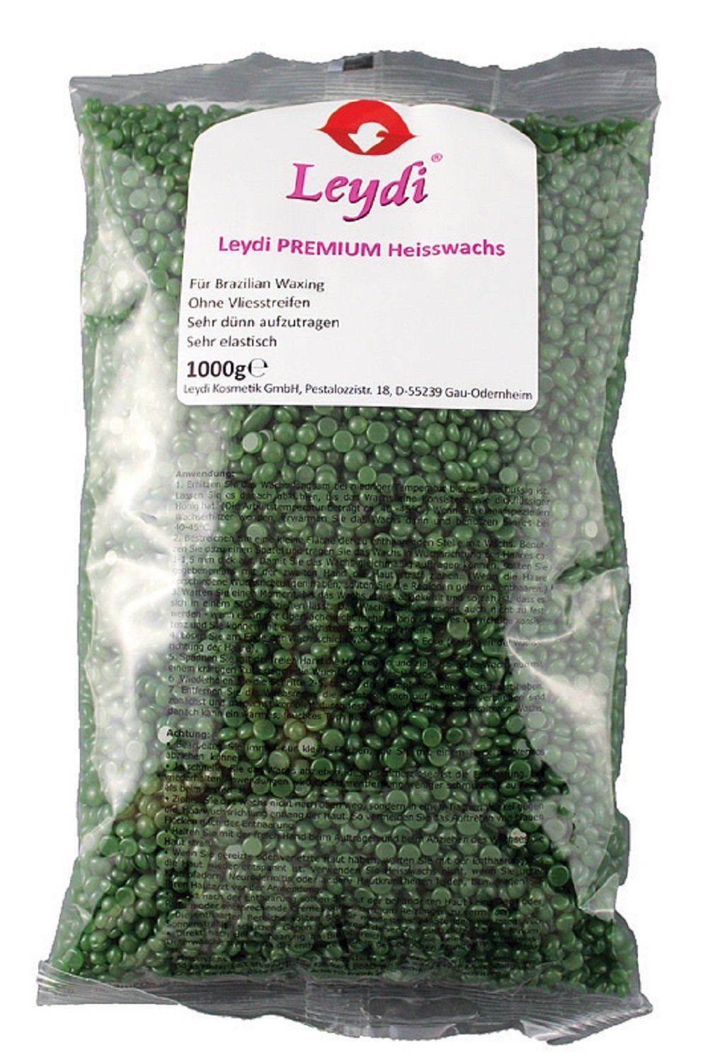 Leydi Enthaarungswachs Leydi aus Heisswachs Heisswachs, Azulen Heisswax, Italien, Brazilian PREMIUM Qualitätsprodukt 1Kg, Waxing