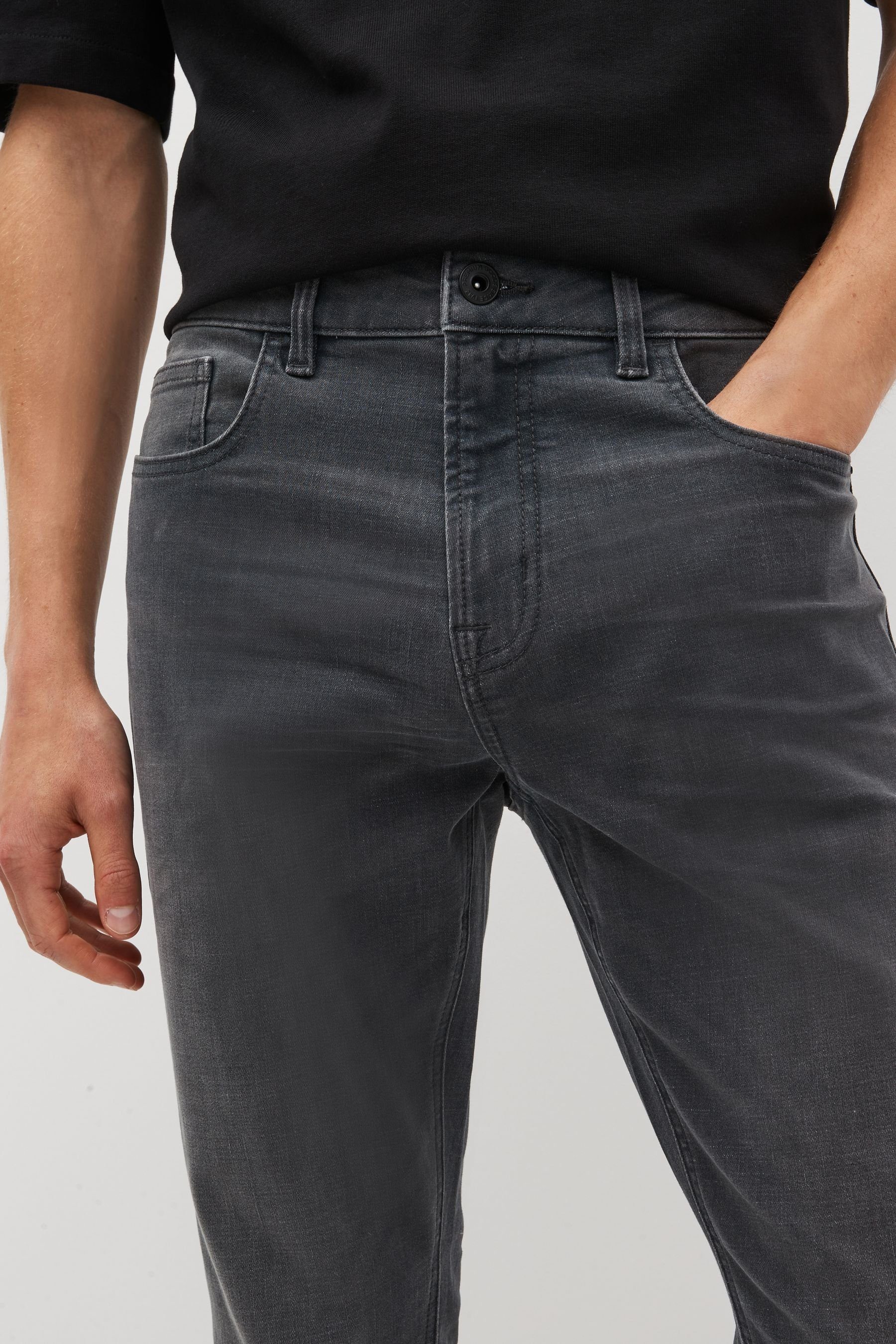 Next Slim-fit-Jeans (1-tlg) Motionflex - Slim Vintage Grey Jeans