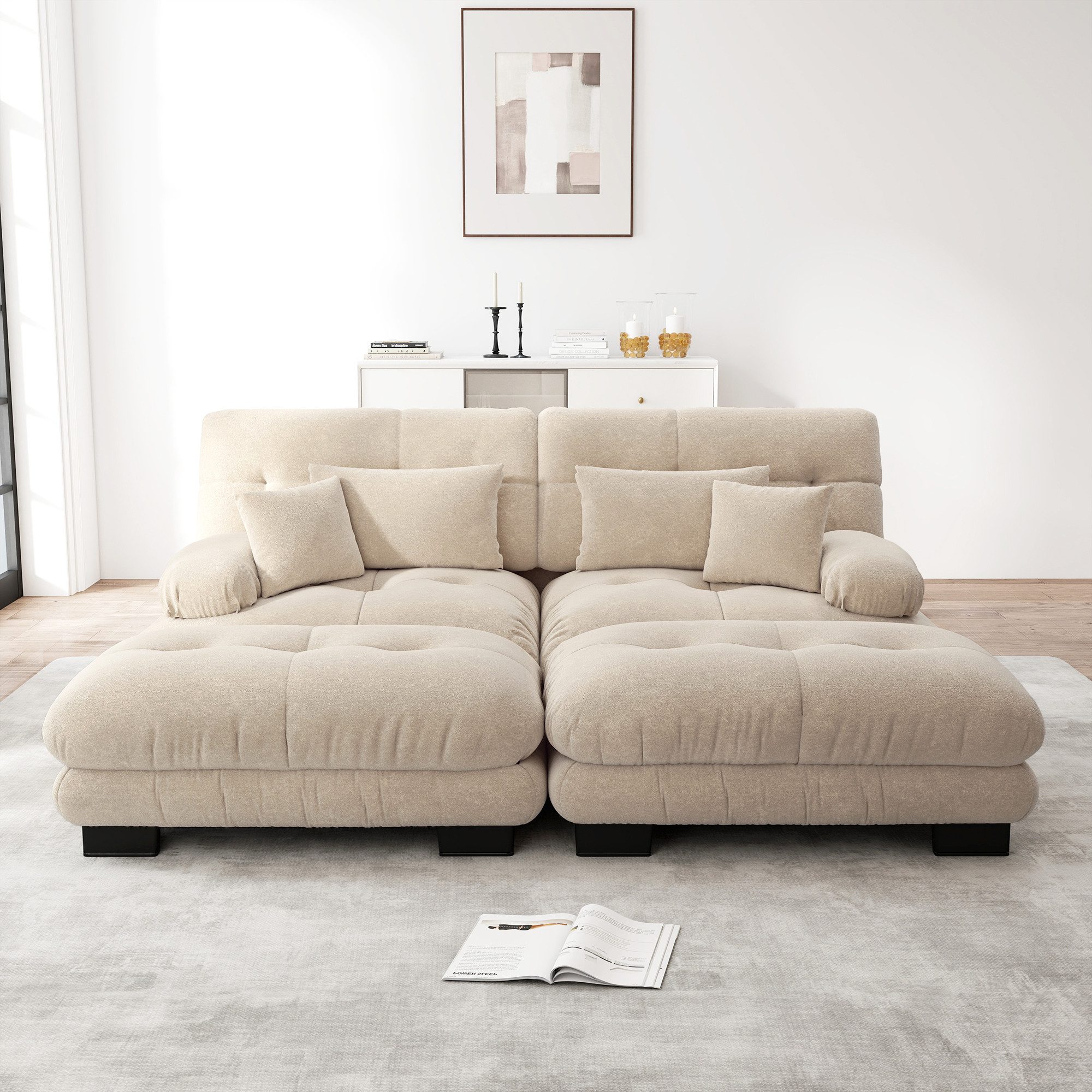 i@home Sofa Exquisites Chenille-Sofa mit Cloud-Komfort–Individuell günstig online kaufen