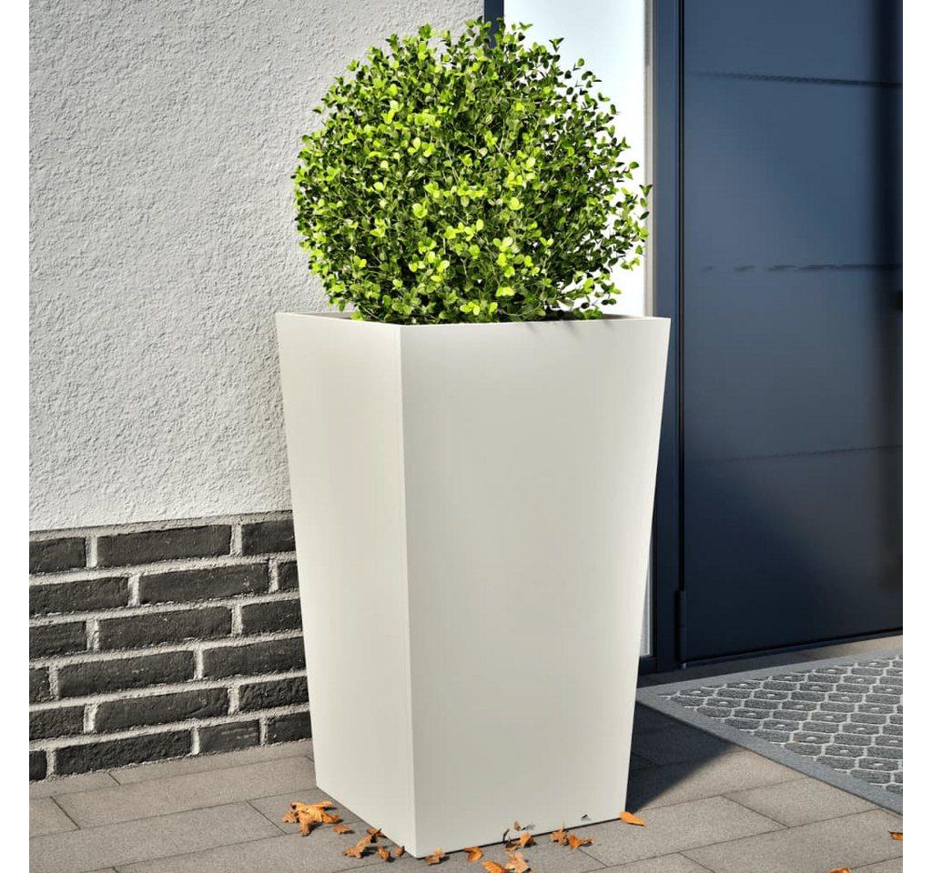 Thumbnail - vidaXL Pflanzkübel Pflanzkübel Blumenkübel Pflanzcontainer Pflanzgefäße 2 Stk Weiß 45x45x