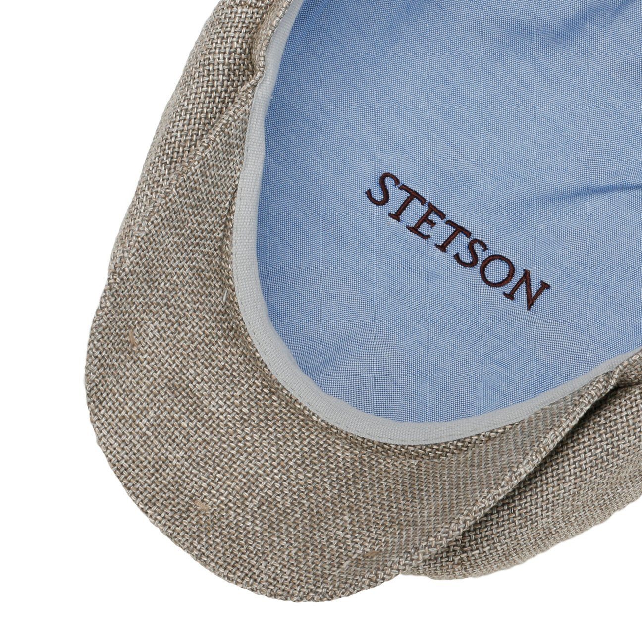 EU Stetson Made in Cap the Schirmmütze (1-St) Flat Schirm, mit grau-beige