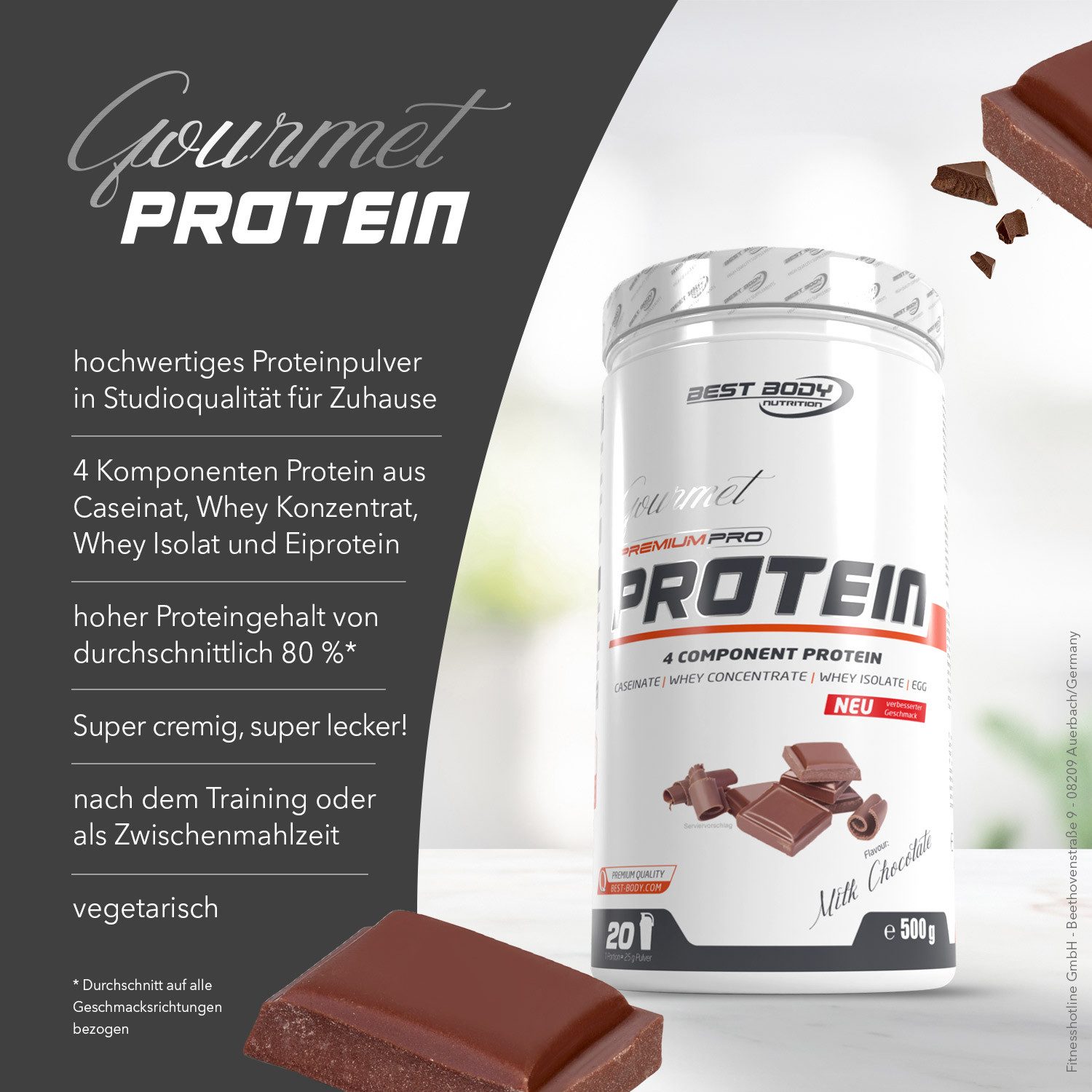 Best Body Nutrition 500 g Gourmet Protein Bundle Pulver, 500 g
