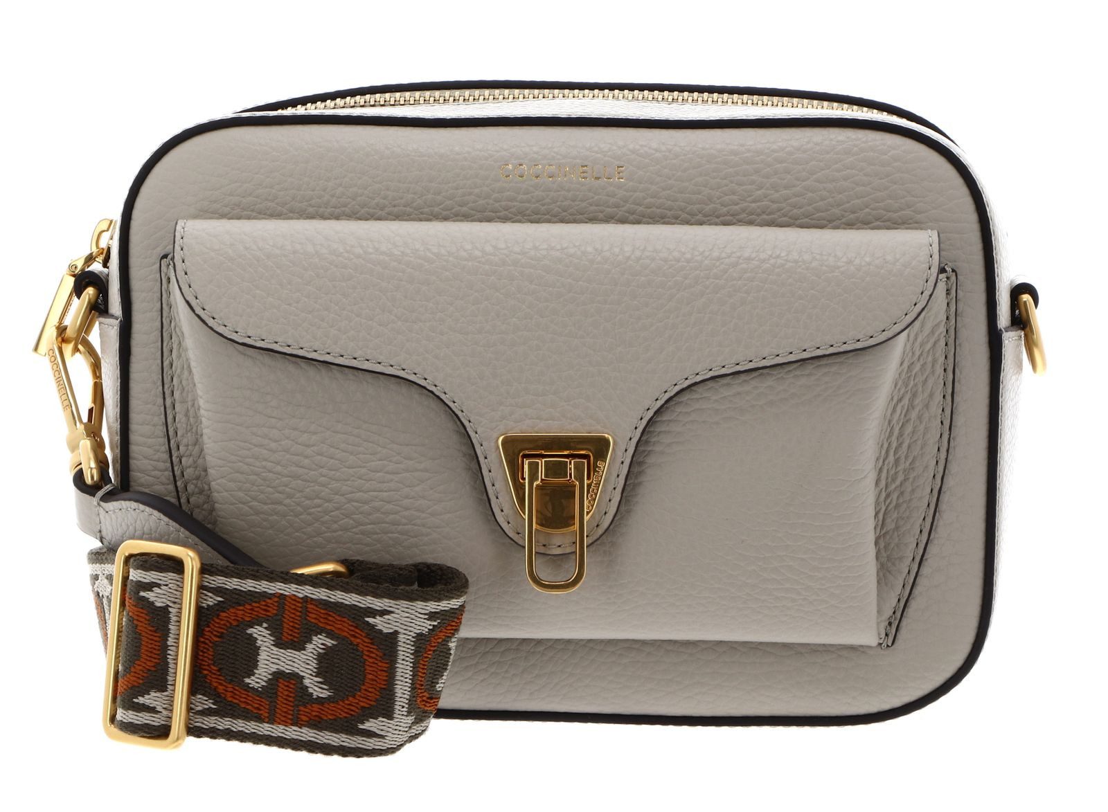 COCCINELLE Umhängetasche Crossbody Bag Grained Leather, aus echtem Rindsleder