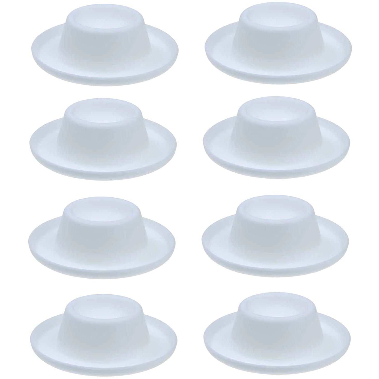 meberg Eierbecher Spülmaschinen geeignet, Eier-Halter mit Ablage, (6-tlg), 6er Set Eierbecher weiß Kunststoff, Stapelbare Eierständer