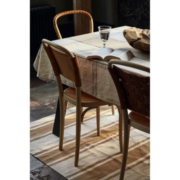 Lexington Tischdecke LEXINGTON Tischläufer Striped Organic Cotton Rib White-Beige (50x250cm