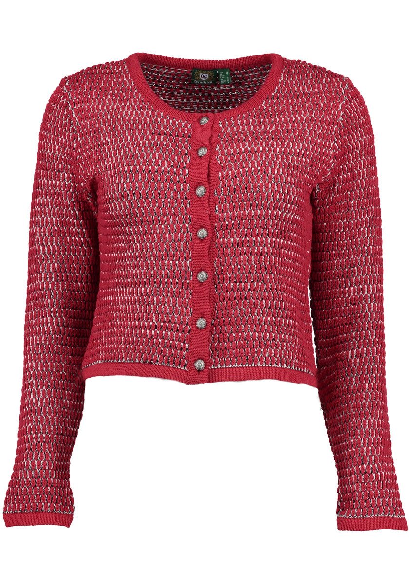 OS Trachten Strickjacke Qoriva Rundhalsausschnitt günstig online kaufen