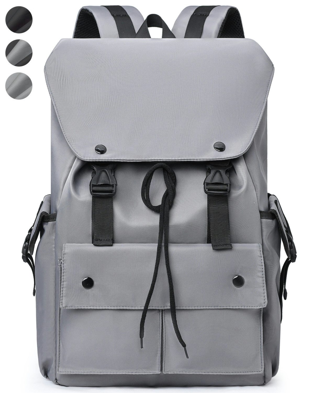 NULSTA Cityrucksack Wasserdicht Reiserucksack Daypack Damen Herren mit Laptopfach, Wanderrucksack Rucksack für Reisen, Radfahren, Uni Schule, Arbeit