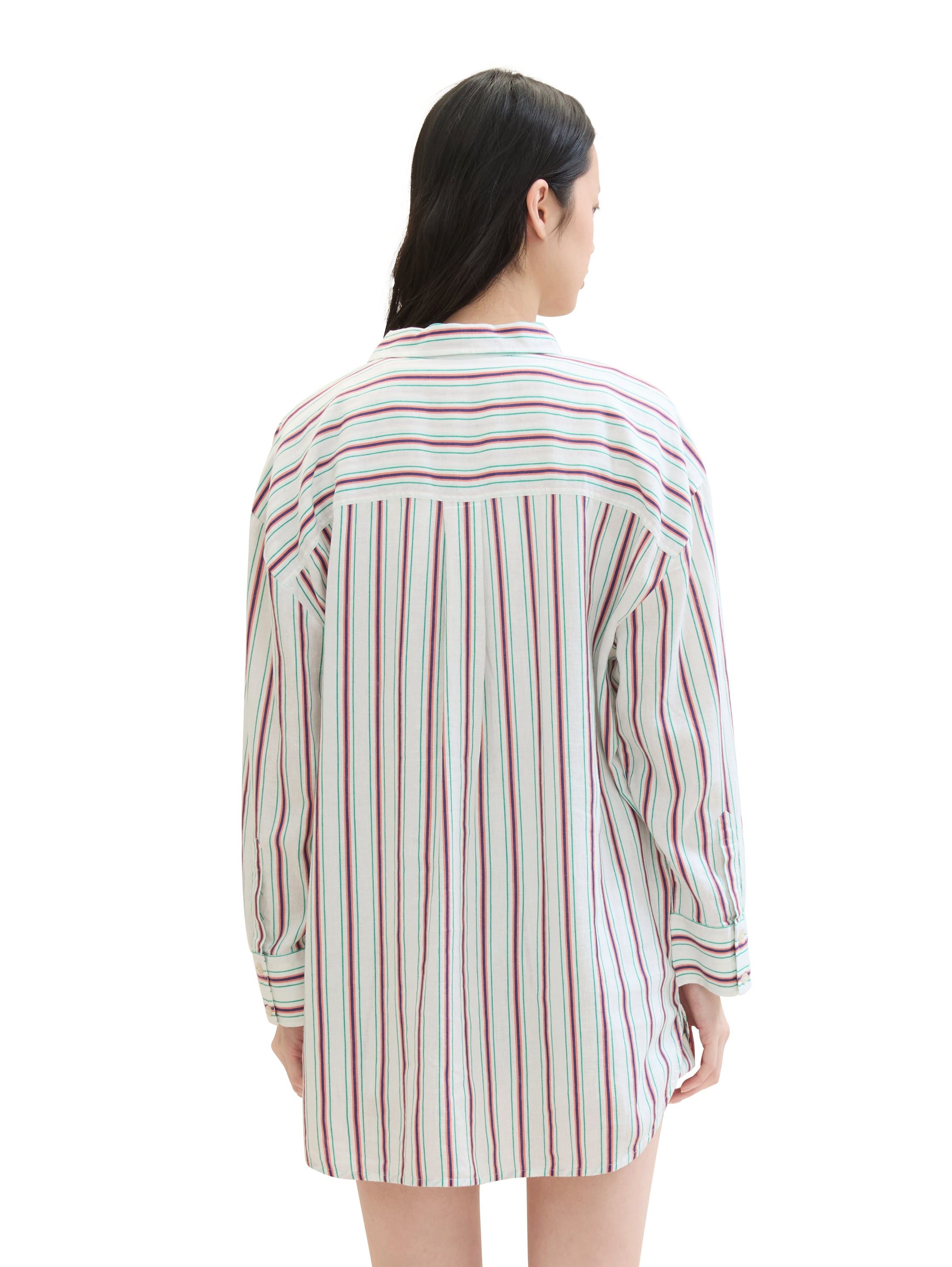 TOM TAILOR Denim Longbluse mit Streifenmuster