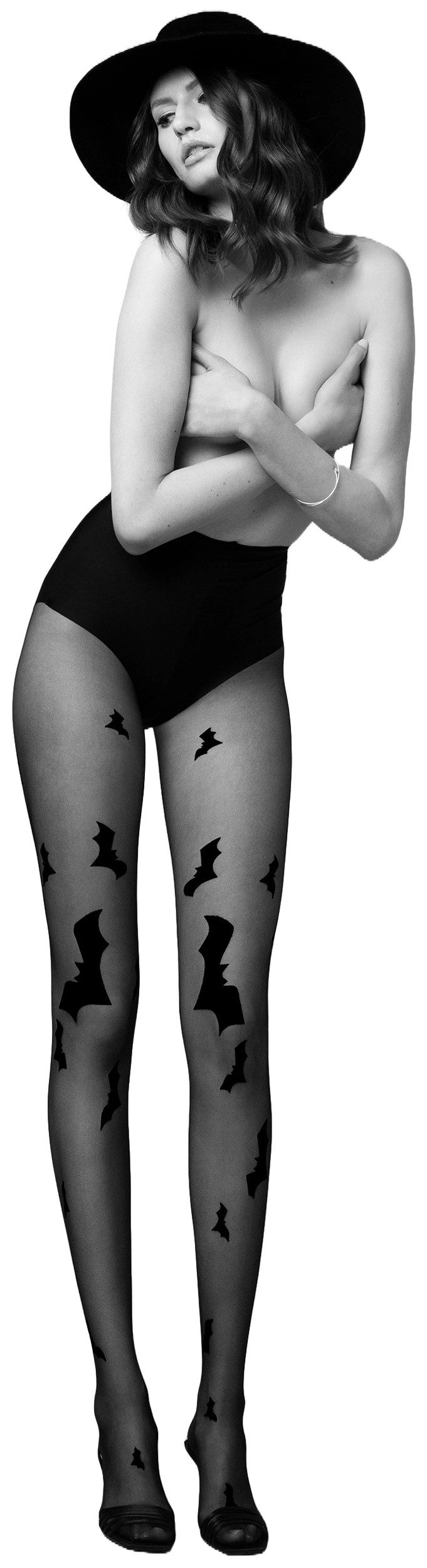 Fiore Feinstrumpfhose Halloween (Packung 1 Paar) Feinstumpfhose 20DEN mit Halloween-Totenkopfmotiv