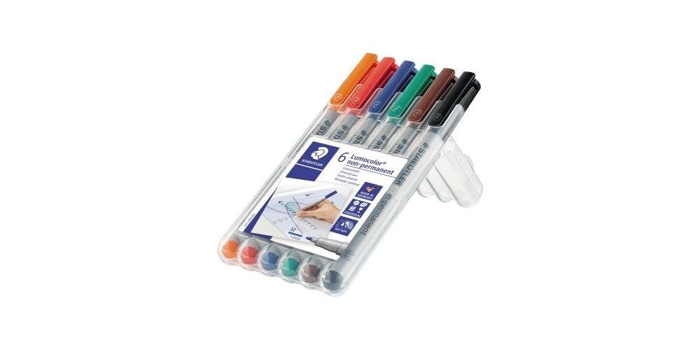 STAEDTLER Folienstift Folienstift Lumocolor® non-permanent 315 Strichstärke: 1 mm Schreibfarbe: rot, blau, grün, schwarz