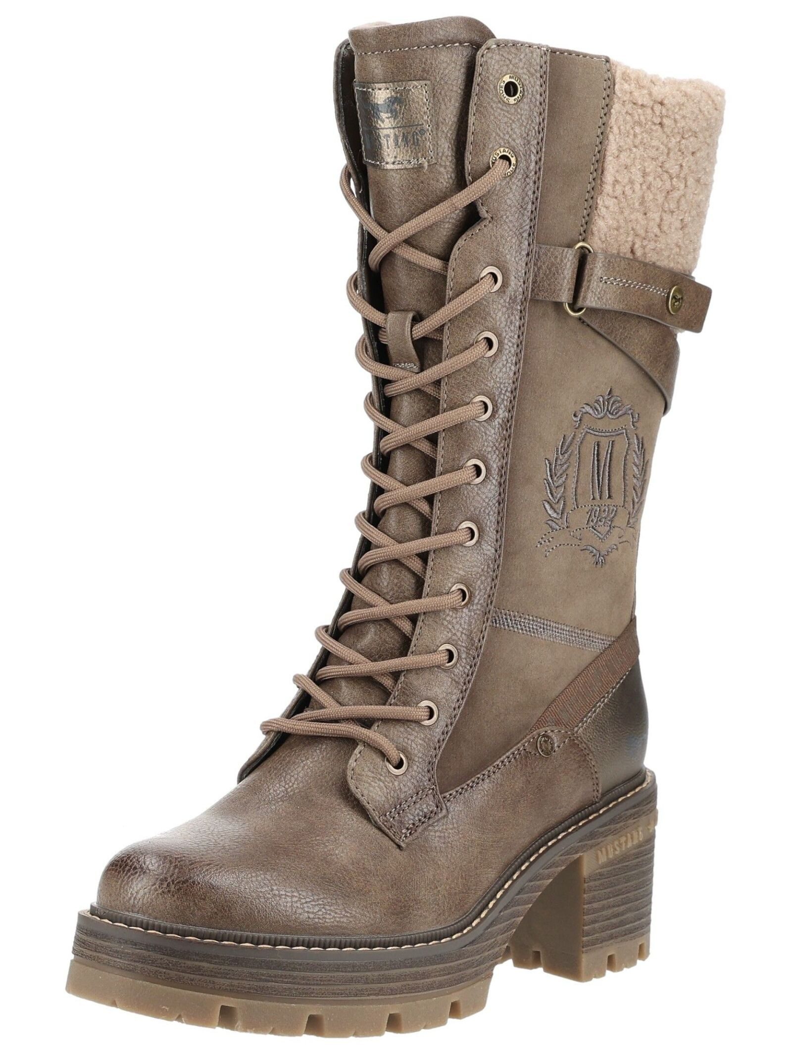 Mustang Shoes Mustang Shoes Stiefel Lederimitat/Textil Schnürstiefel