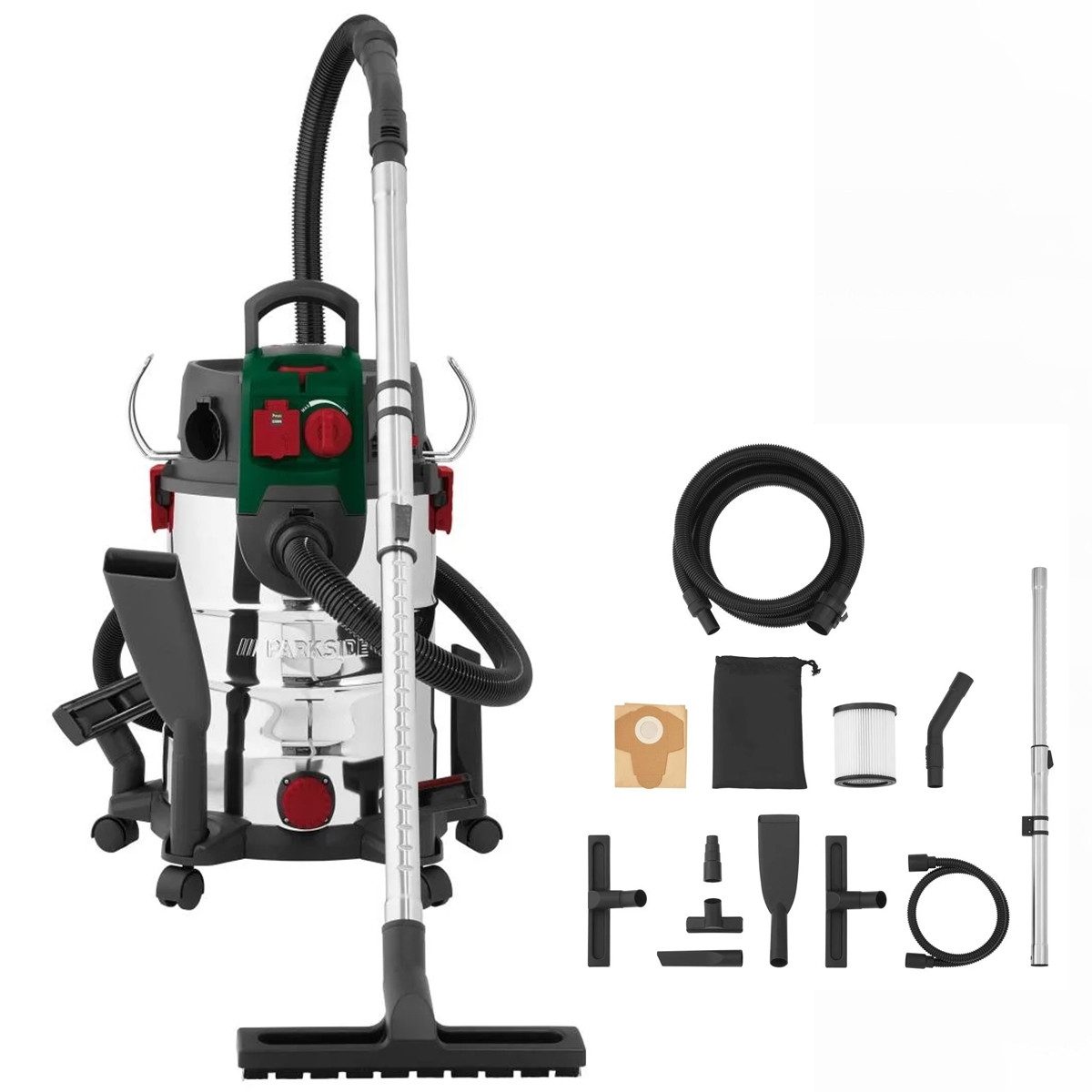 Parkside Nass-Trocken-Sauger Nass-Trockensauger PWD 30 / 1500 Watt Haus Hobby Garten Werkstatt