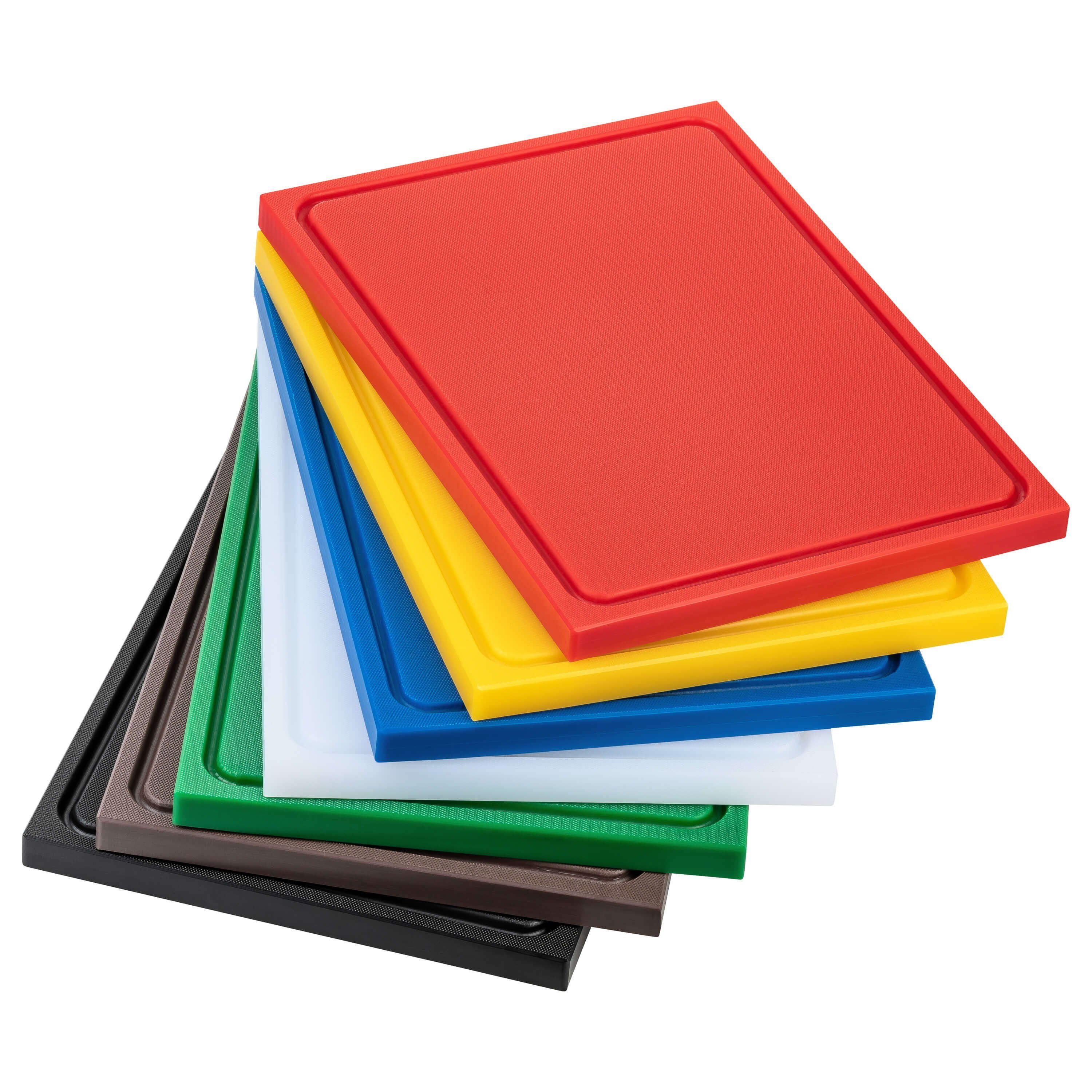 Morleos Schneidebrett Schneidebrett mit Saftrille aus HDPE 500 Kunststoff, Kunststoff, (1-St., Schneidebrett), HDPE500 Kunststoffbrett, mit Saftrille, extra dic – Bild 5 von 5